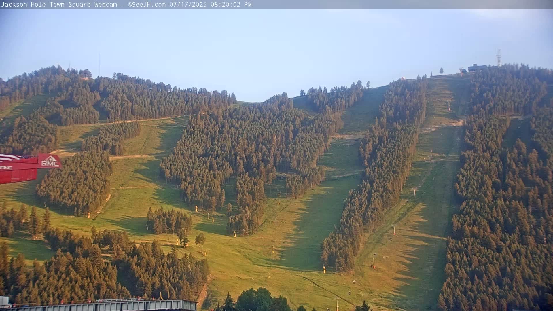 Jackson Hole, Jackson Town Center Square PTZ Live Cam - Jackson, Teton, Wyoming, USA