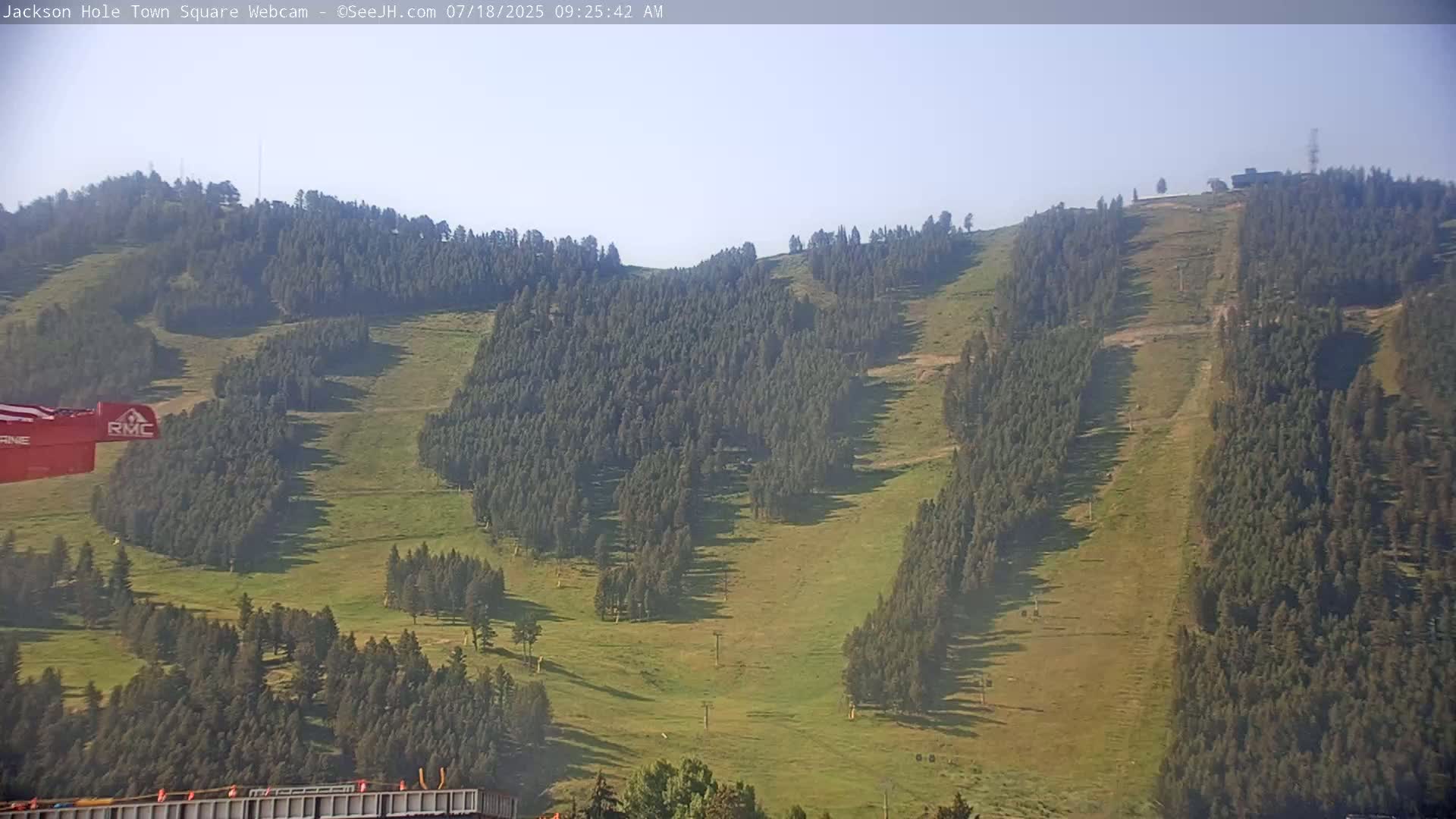 Jackson Hole, Jackson Town Center Square PTZ Live Cam - Jackson, Teton, Wyoming, USA