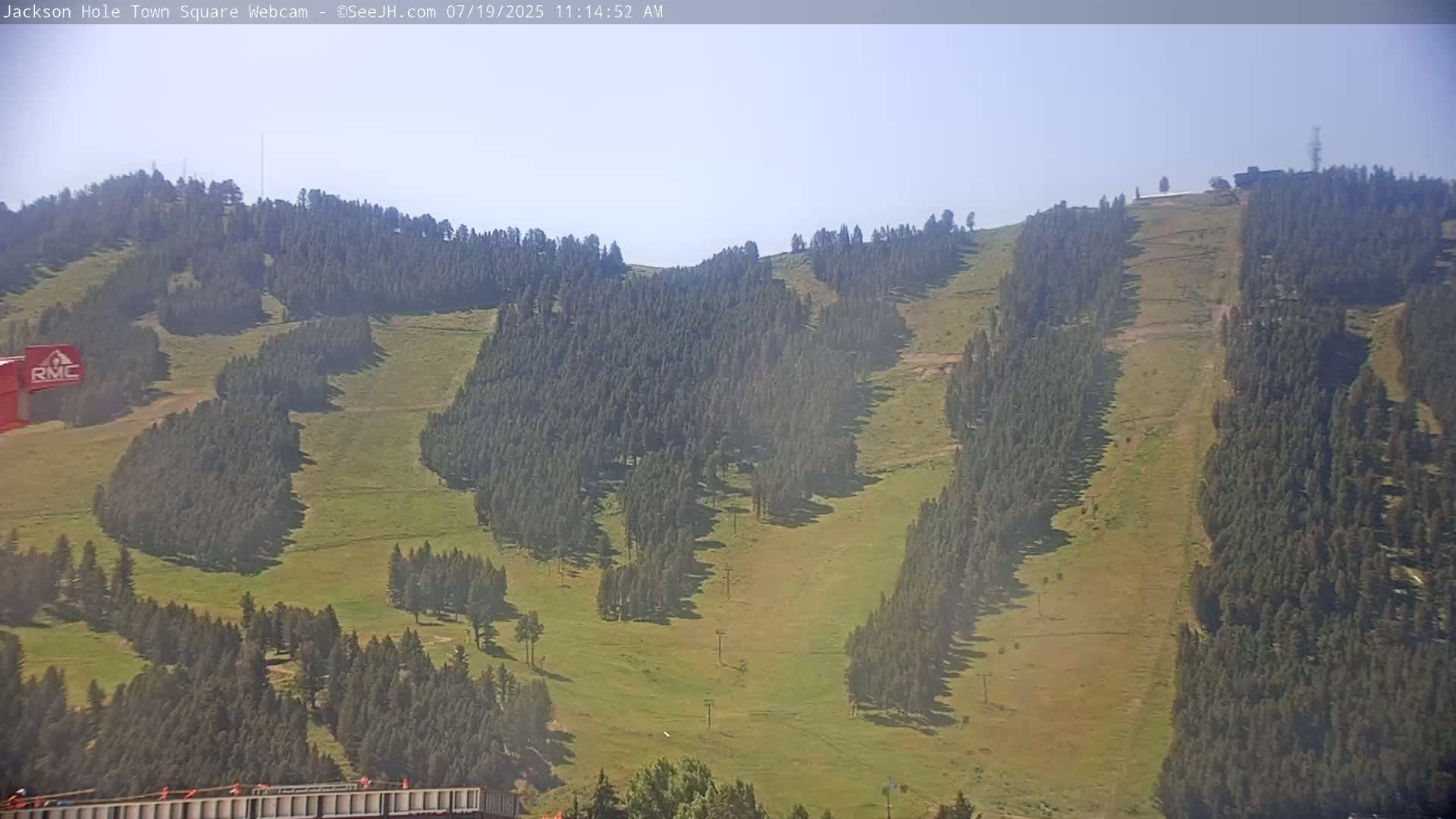 Jackson Hole, Jackson Town Center Square PTZ Live Cam - Jackson, Teton, Wyoming, USA