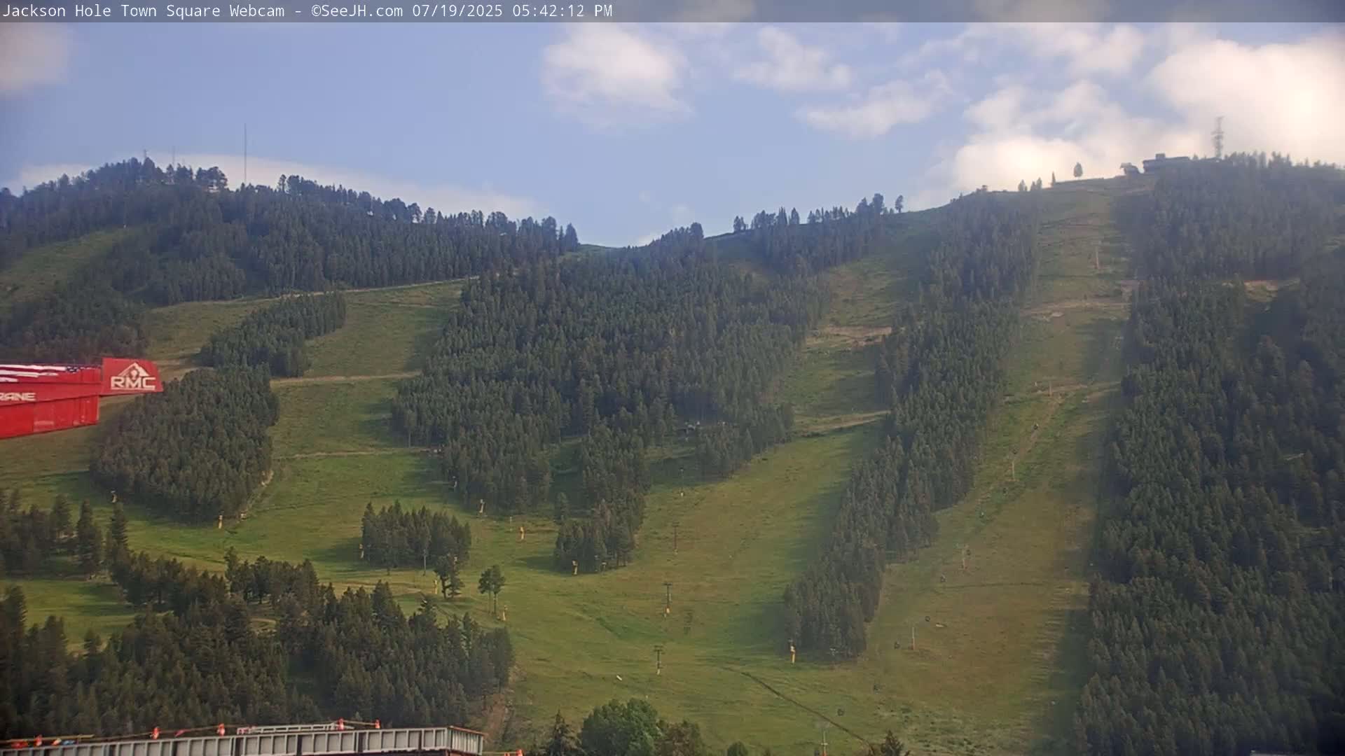 Jackson Hole, Jackson Town Center Square PTZ Live Cam - Jackson, Teton, Wyoming, USA