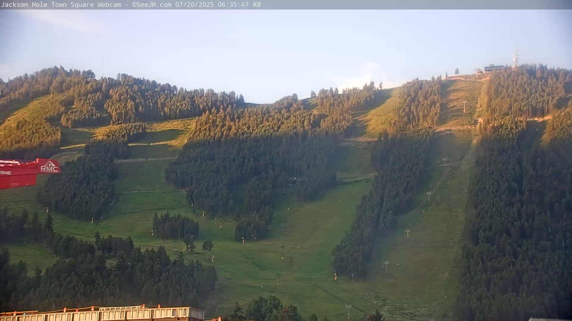 Jackson Hole, Jackson Town Center Square PTZ Live Cam - Jackson, Teton, Wyoming, USA
