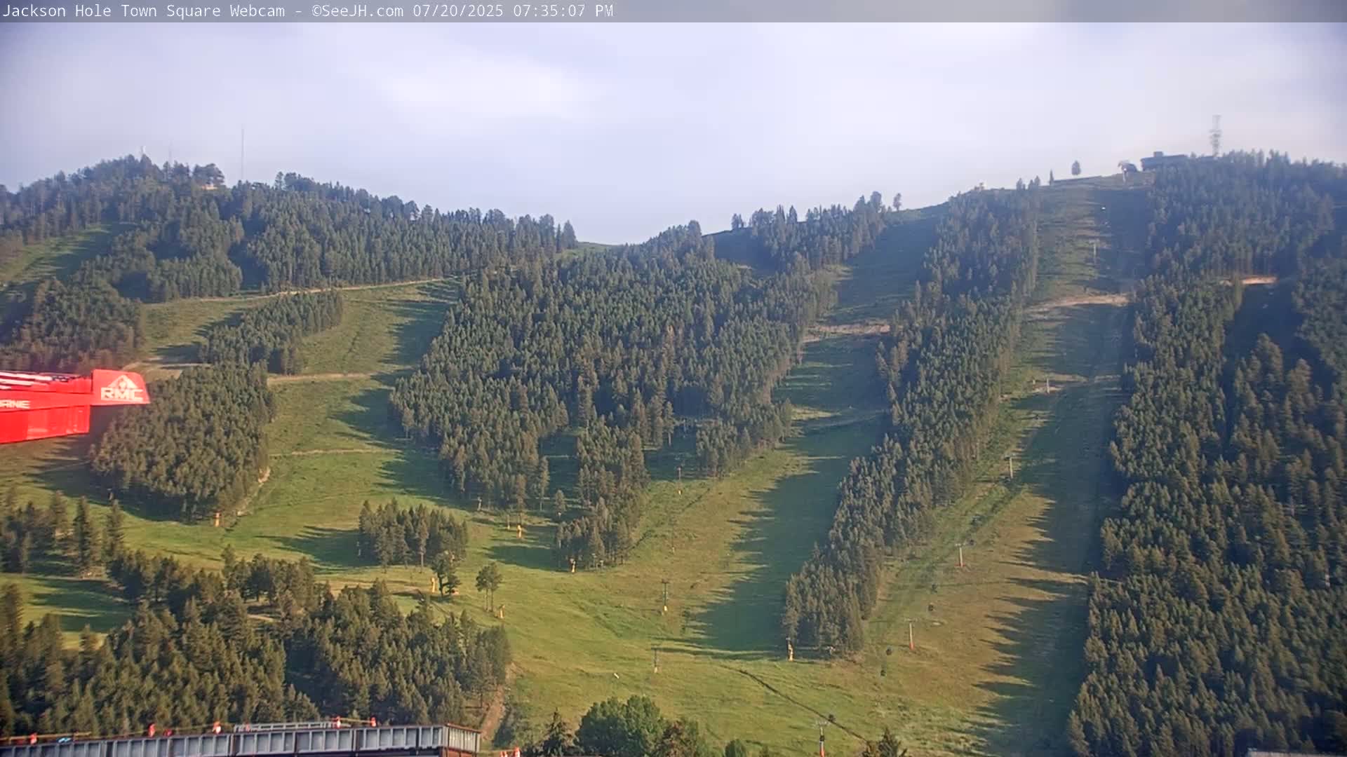 Jackson Hole, Jackson Town Center Square PTZ Live Cam - Jackson, Teton, Wyoming, USA