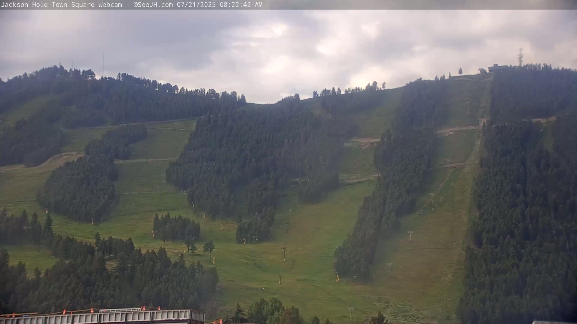 Jackson Hole, Jackson Town Center Square PTZ Live Cam - Jackson, Teton, Wyoming, USA