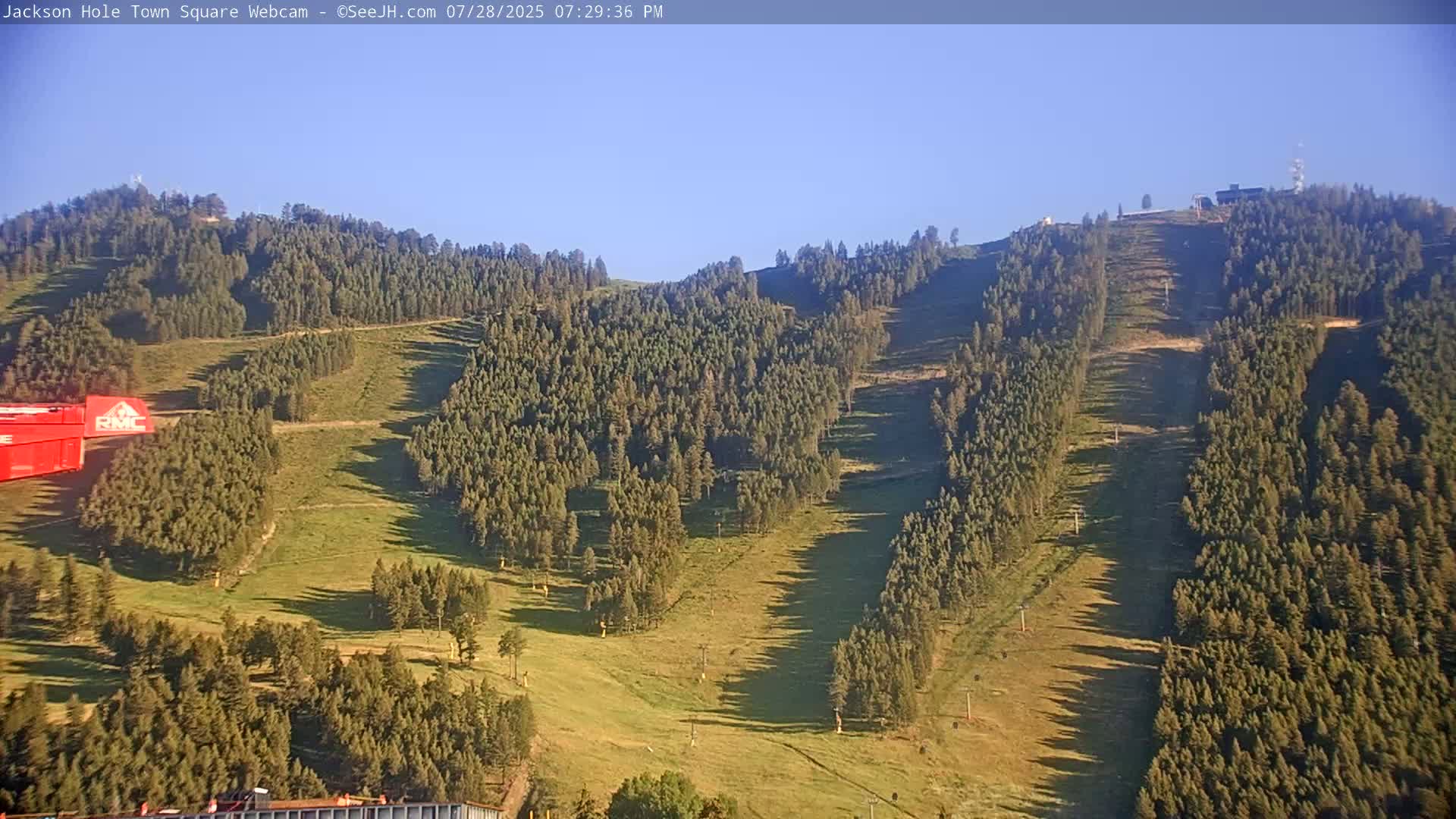 Jackson Hole, Jackson Town Center Square PTZ Live Cam - Jackson, Teton, Wyoming, USA