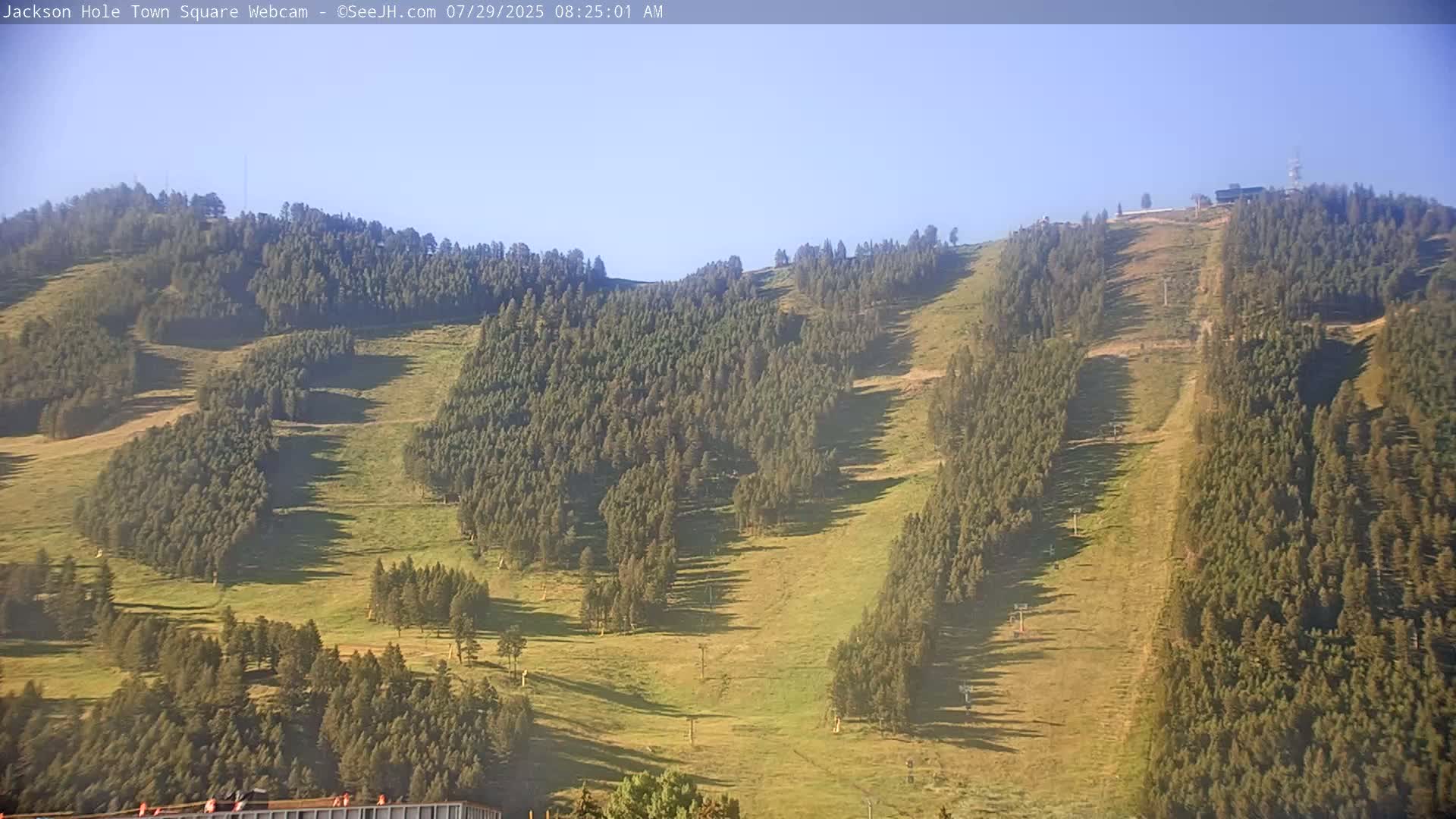 Jackson Hole, Jackson Town Center Square PTZ Live Cam - Jackson, Teton, Wyoming, USA