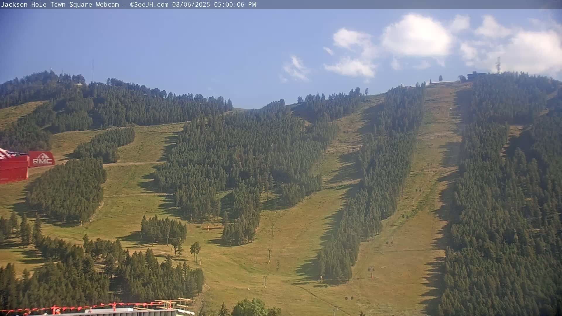 Jackson Hole, Jackson Town Center Square PTZ Live Cam - Jackson, Teton, Wyoming, USA