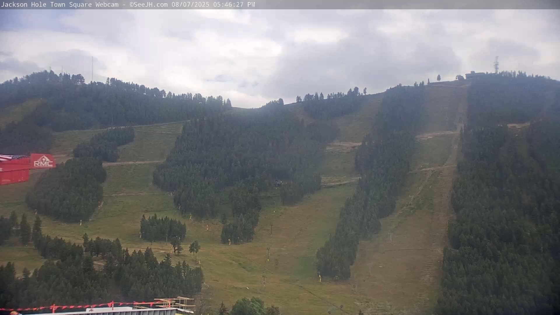 Jackson Hole, Jackson Town Center Square PTZ Live Cam - Jackson, Teton, Wyoming, USA