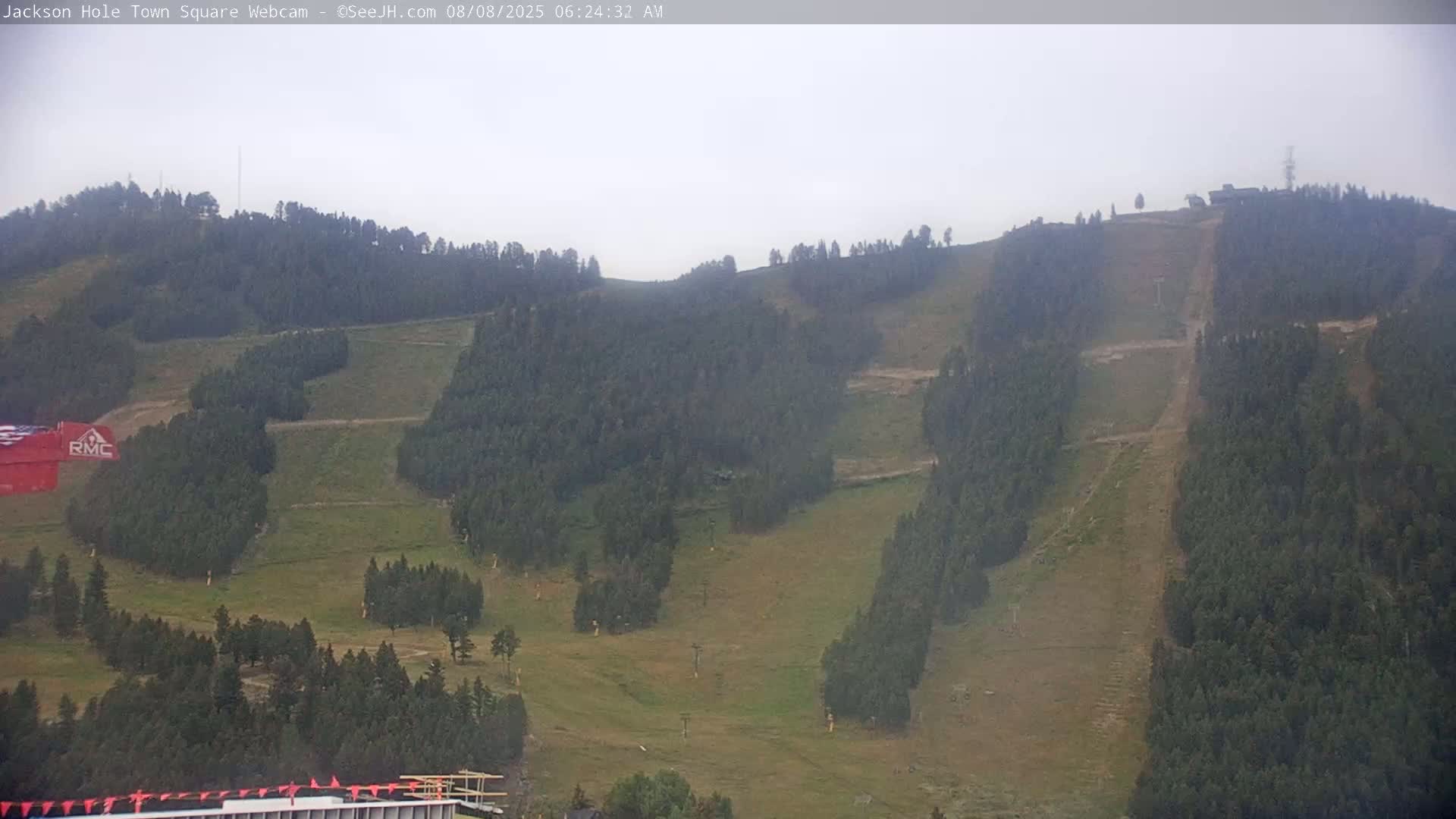 Jackson Hole, Jackson Town Center Square PTZ Live Cam - Jackson, Teton, Wyoming, USA