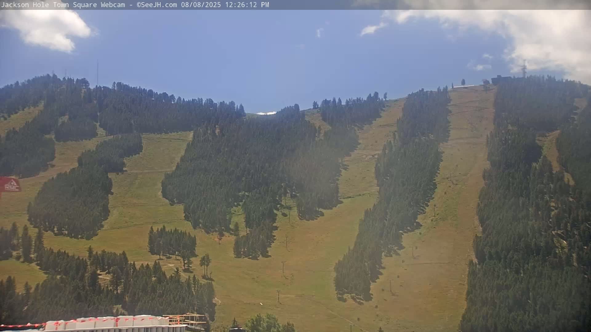 Jackson Hole, Jackson Town Center Square PTZ Live Cam - Jackson, Teton, Wyoming, USA
