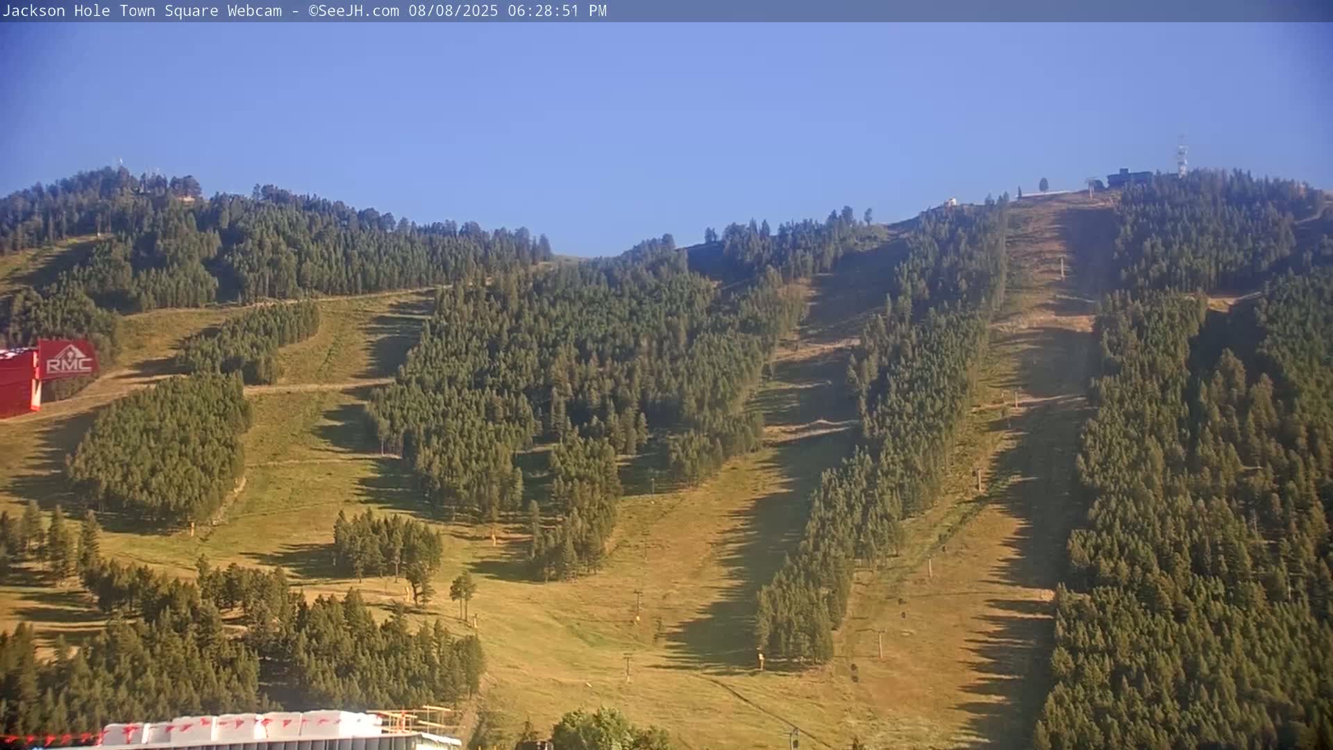 Jackson Hole, Jackson Town Center Square PTZ Live Cam - Jackson, Teton, Wyoming, USA