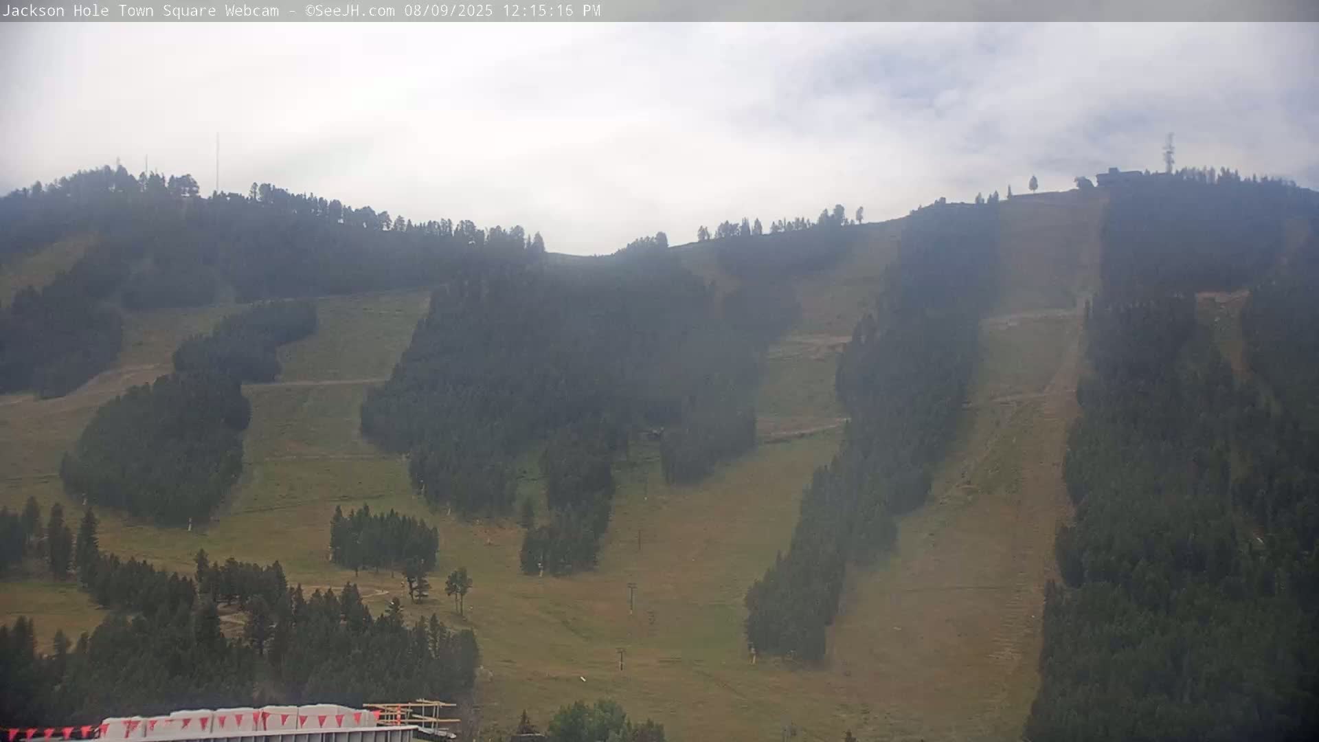 Jackson Hole, Jackson Town Center Square PTZ Live Cam - Jackson, Teton, Wyoming, USA