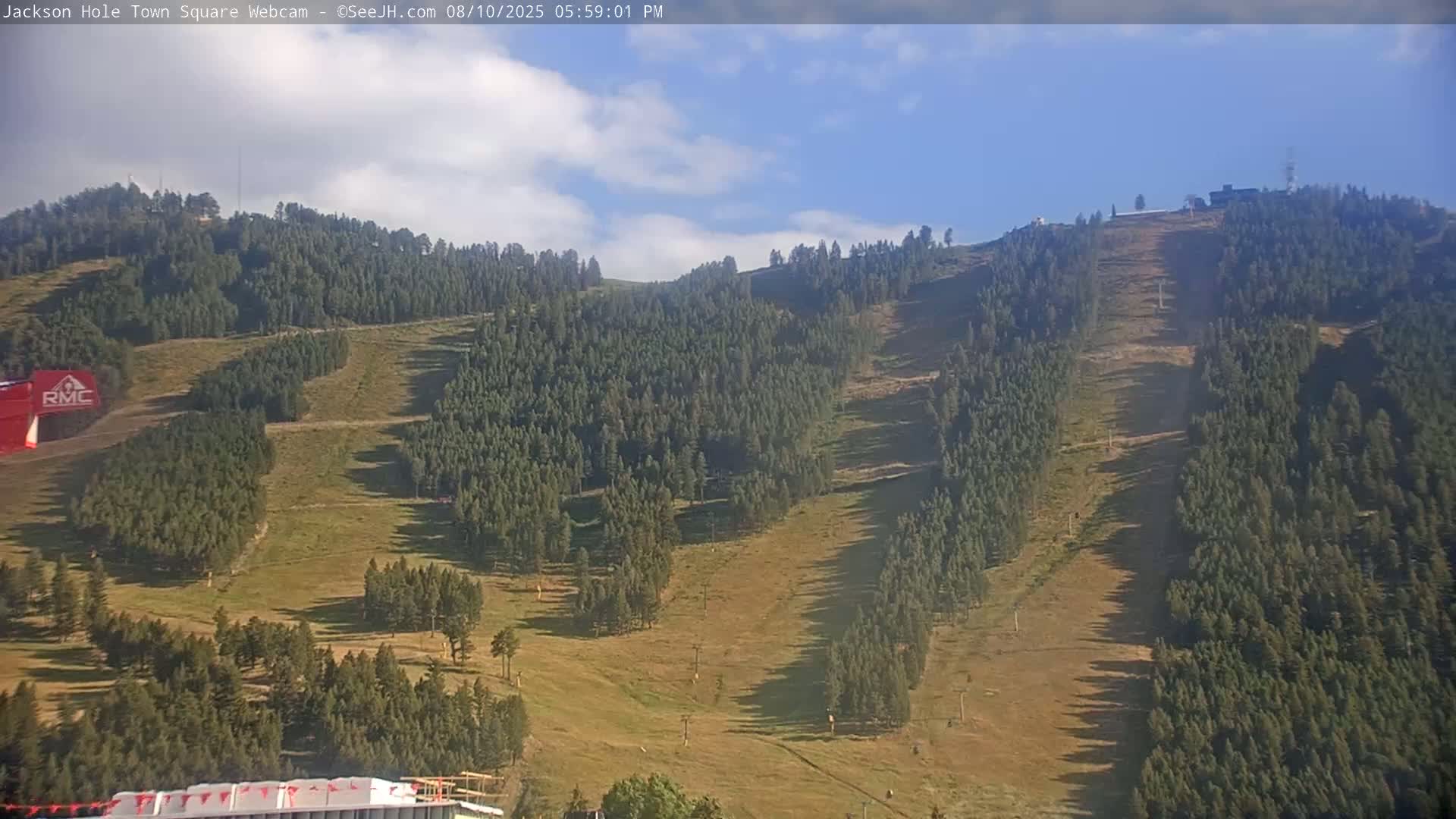 Jackson Hole, Jackson Town Center Square PTZ Live Cam - Jackson, Teton, Wyoming, USA
