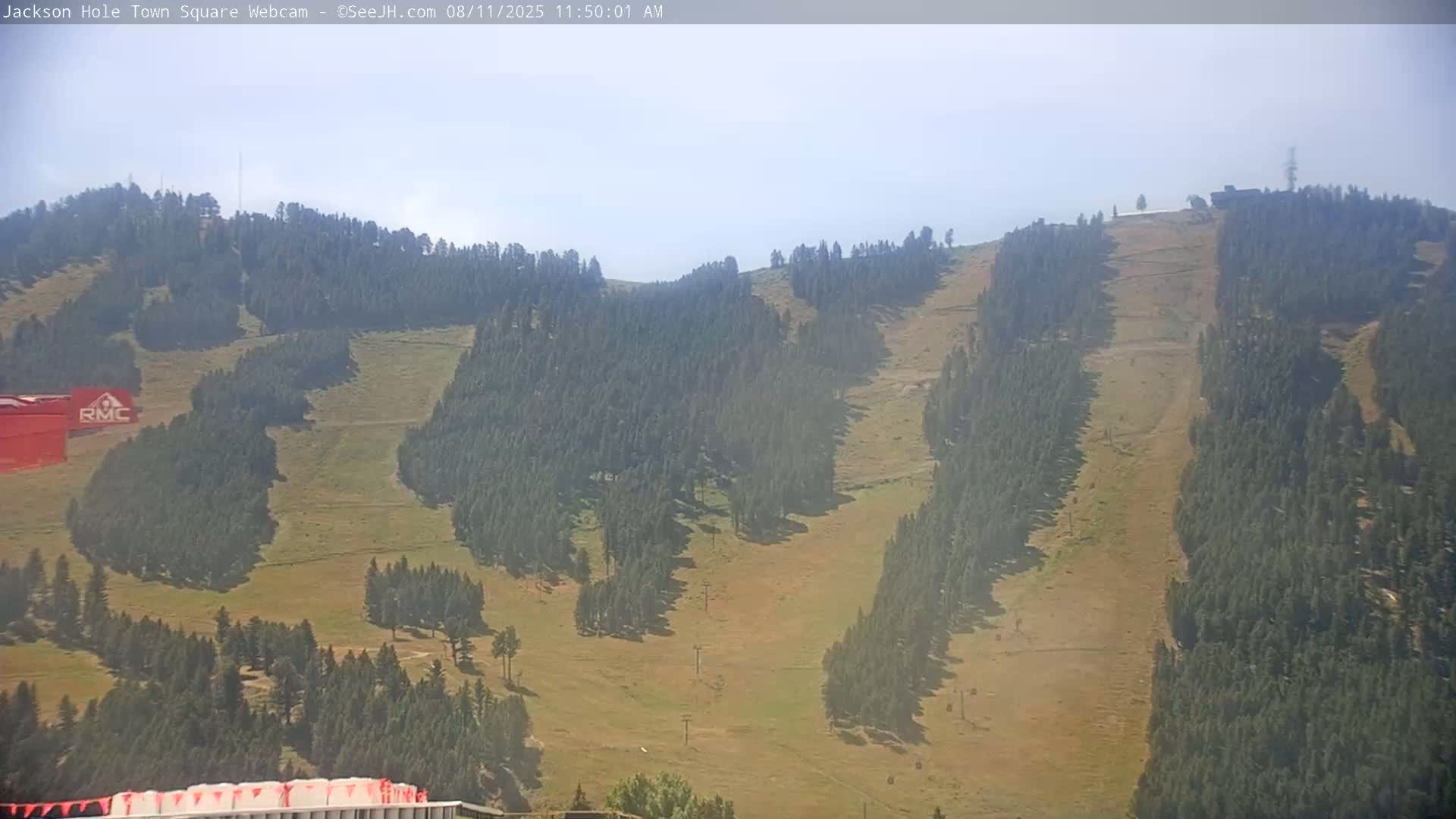 Jackson Hole, Jackson Town Center Square PTZ Live Cam - Jackson, Teton, Wyoming, USA