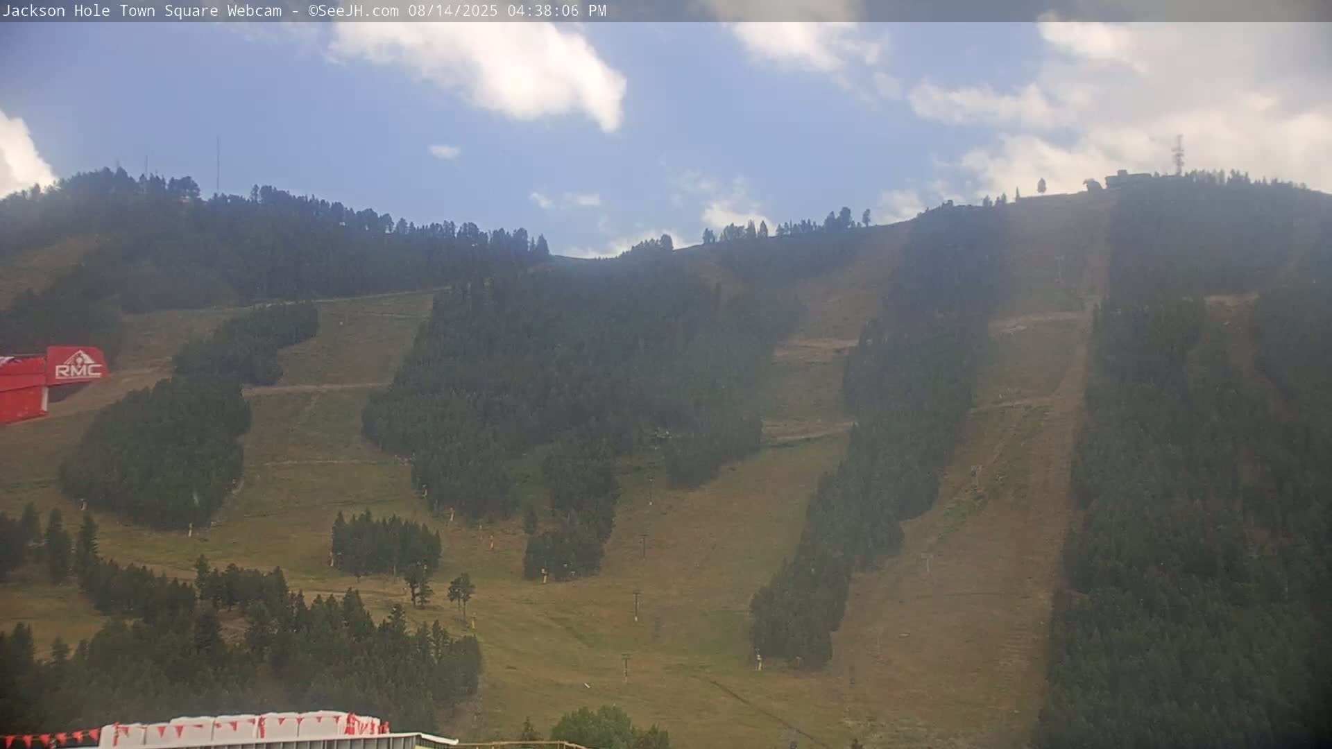 Jackson Hole, Jackson Town Center Square PTZ Live Cam - Jackson, Teton, Wyoming, USA