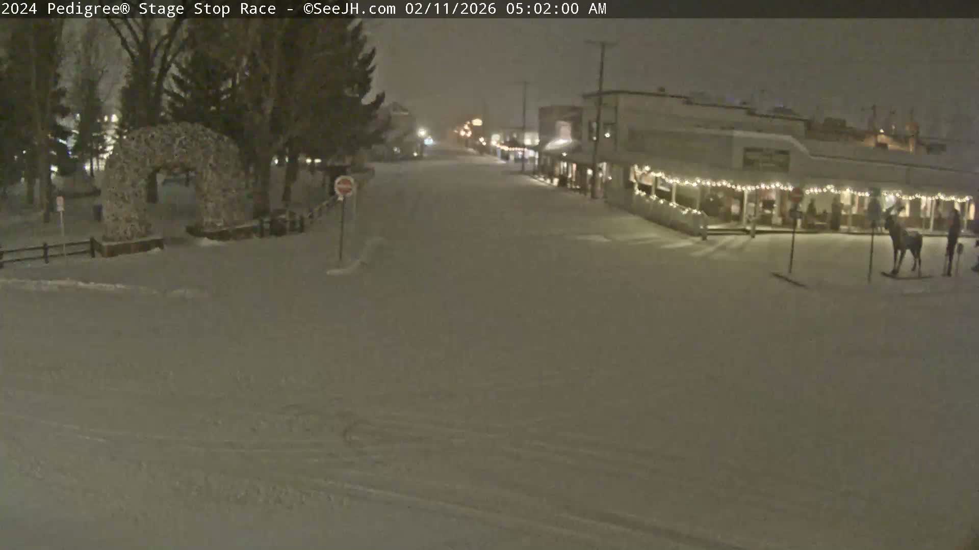 Jackson Hole's Elk Antler Arch Live Cam - Jackson, Teton, Wyoming, USA