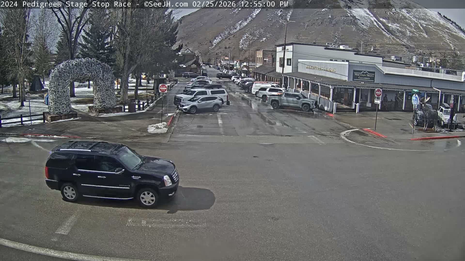 Jackson Hole's Elk Antler Arch Live Cam - Jackson, Teton, Wyoming, USA