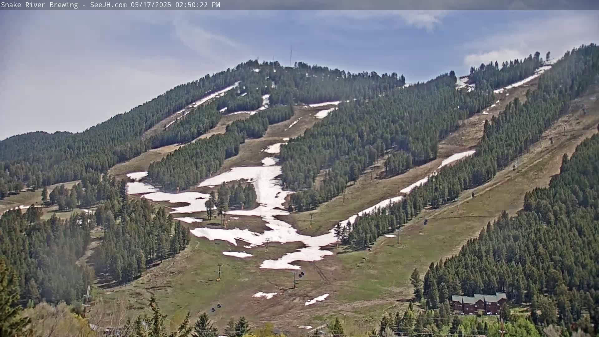 Snow King Mountain View from Jackson Town Live Cam - Jackson, Teton, Wyoming, USA