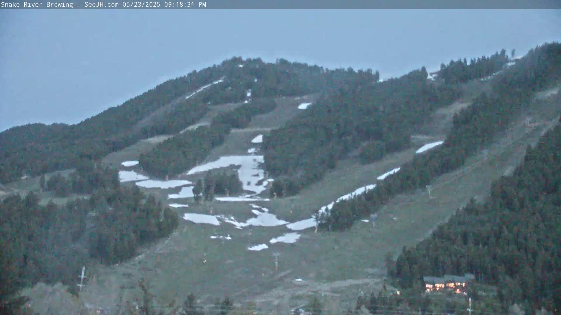 Snow King Mountain View from Jackson Town Live Cam - Jackson, Teton, Wyoming, USA