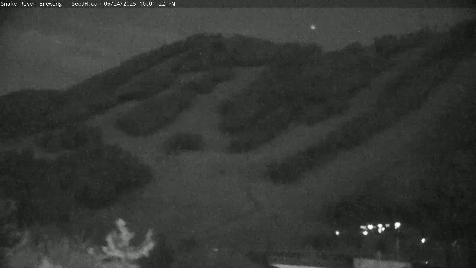 Snow King Mountain View from Jackson Town Live Cam - Jackson, Teton, Wyoming, USA
