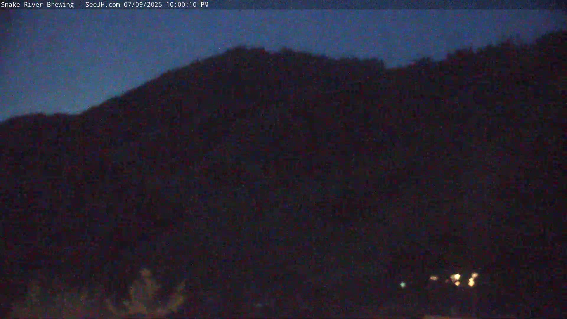 Snow King Mountain View from Jackson Town Live Cam - Jackson, Teton, Wyoming, USA