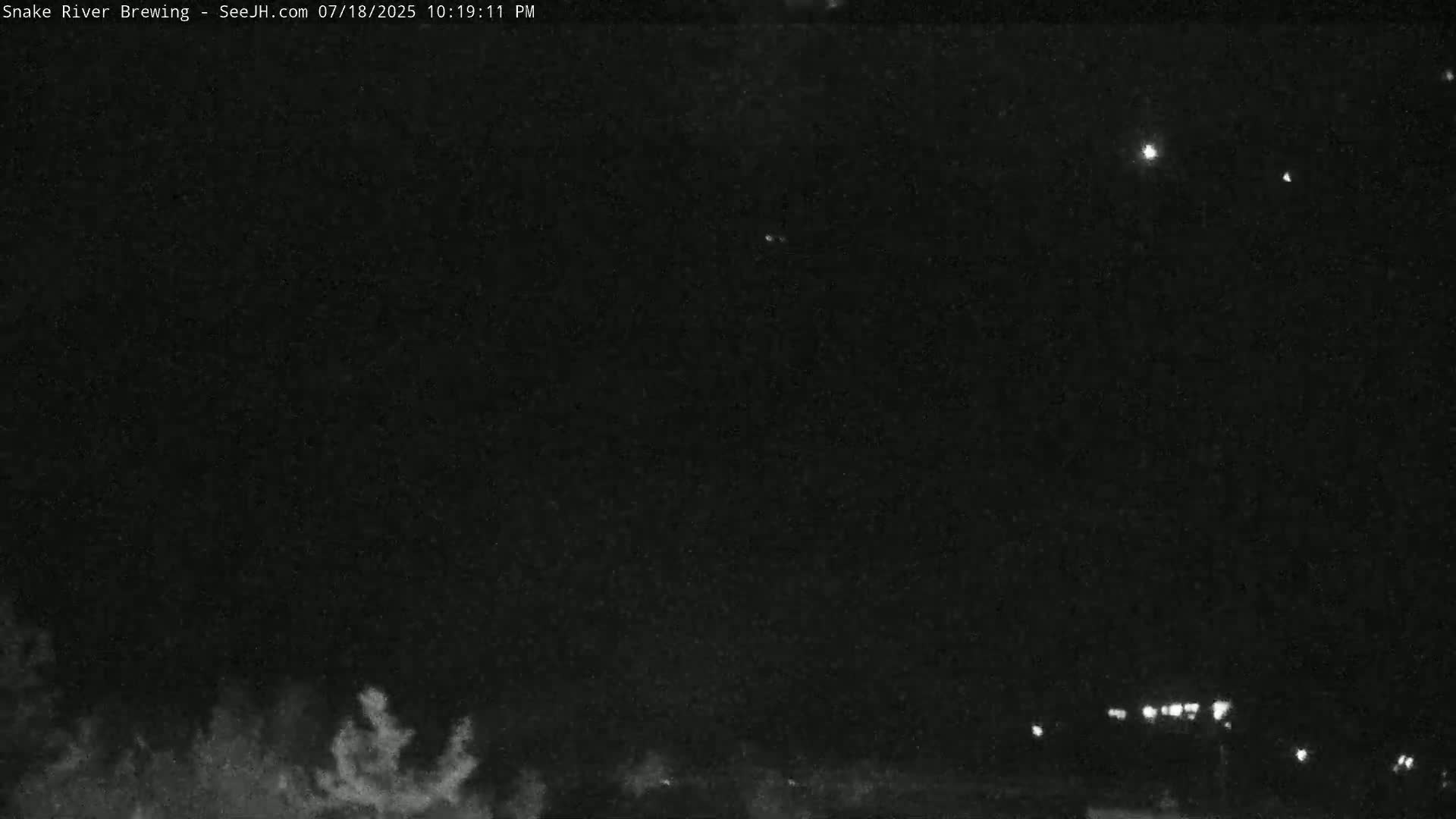 Snow King Mountain View from Jackson Town Live Cam - Jackson, Teton, Wyoming, USA