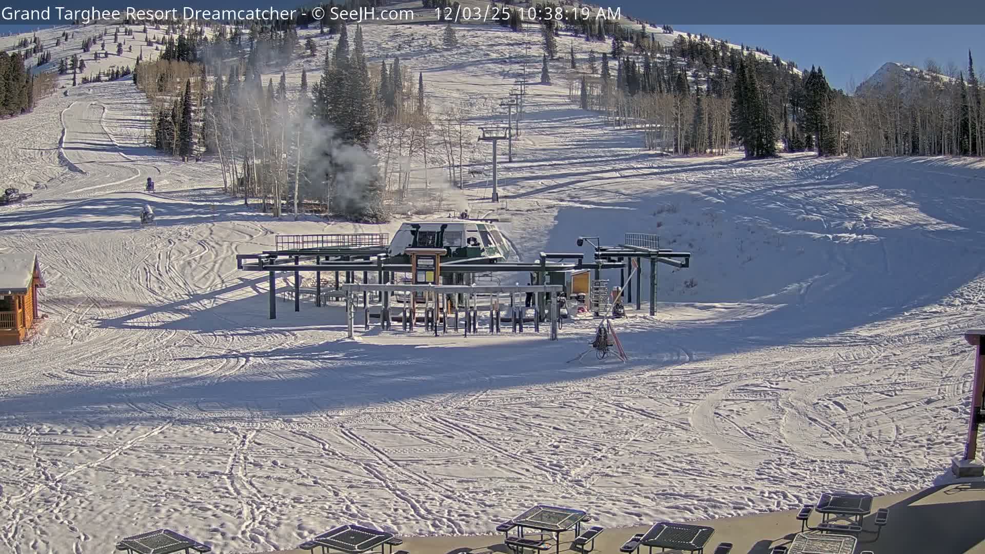 Grand Targhee Resort Ski Lifts & Slopes Live Cam - Alta, Teton, Wyoming, USA