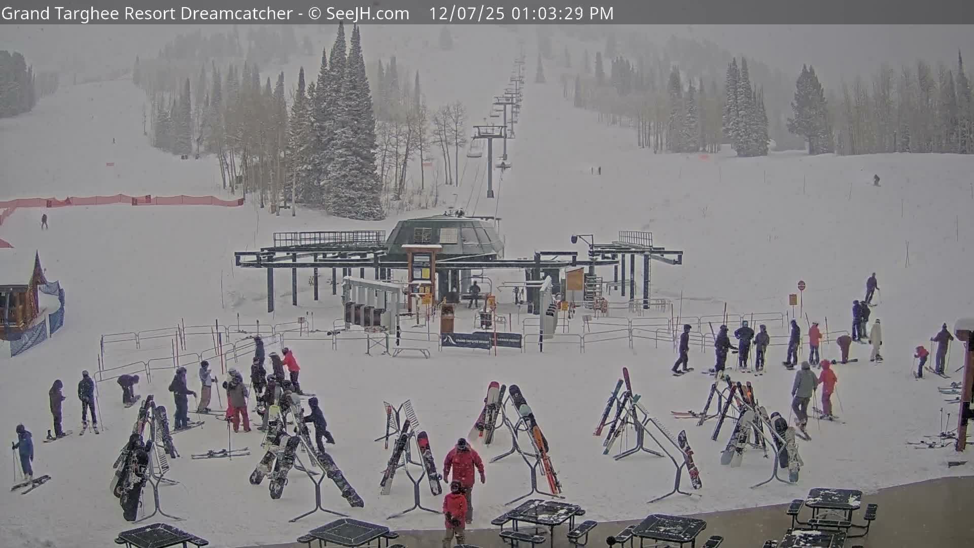Grand Targhee Resort Ski Lifts & Slopes Live Cam - Alta, Teton, Wyoming, USA