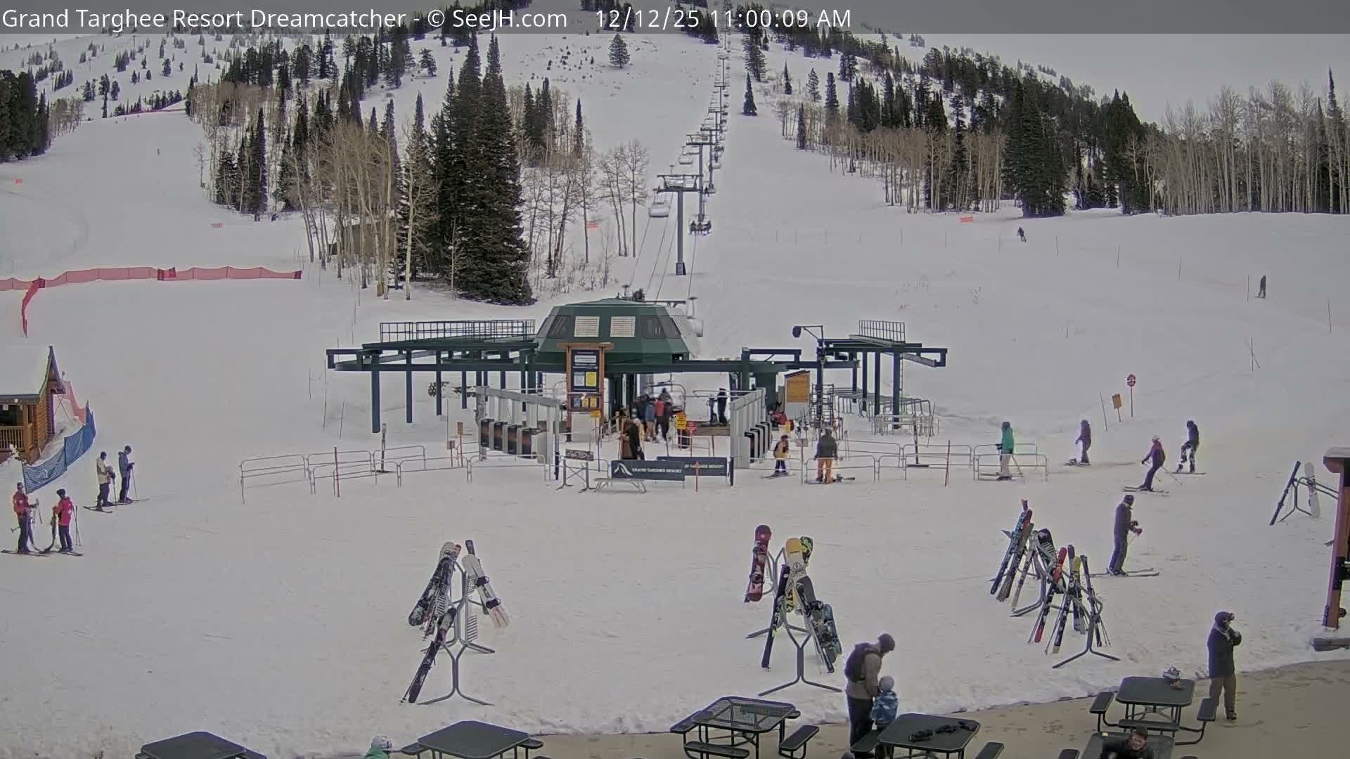 Grand Targhee Resort Ski Lifts & Slopes Live Cam - Alta, Teton, Wyoming, USA