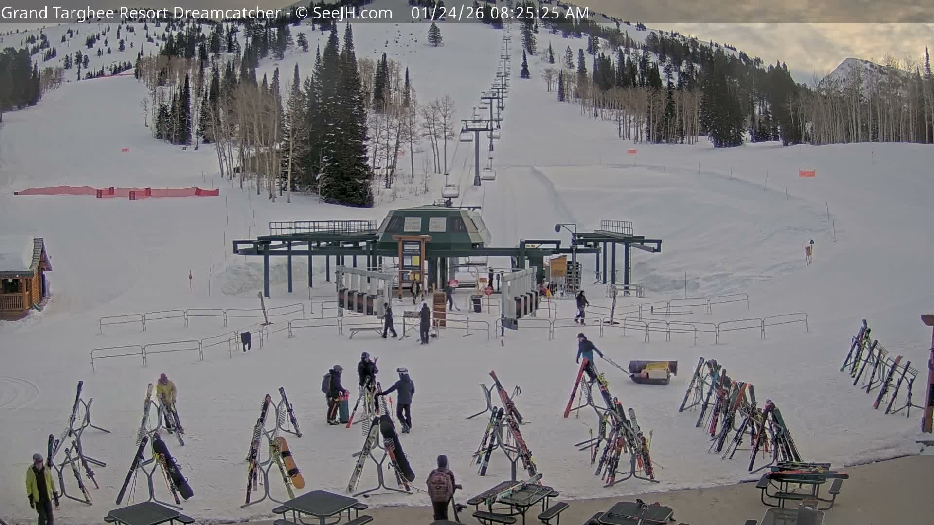 Grand Targhee Resort Ski Lifts & Slopes Live Cam - Alta, Teton, Wyoming, USA