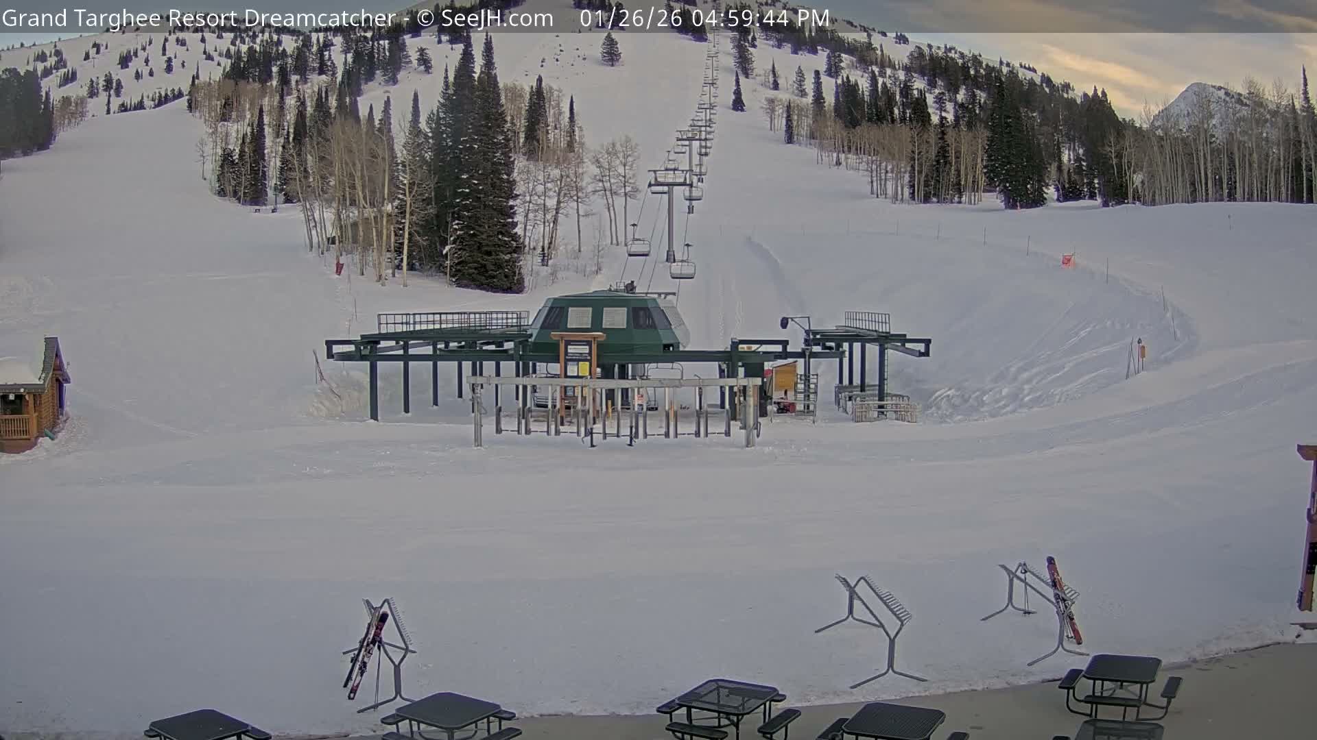 Grand Targhee Resort Ski Lifts & Slopes Live Cam - Alta, Teton, Wyoming, USA