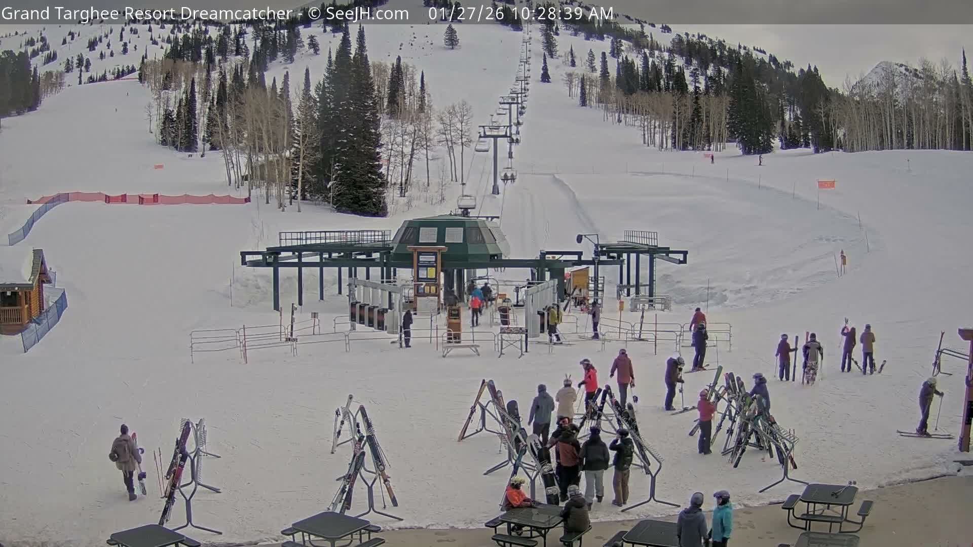 Grand Targhee Resort Ski Lifts & Slopes Live Cam - Alta, Teton, Wyoming, USA