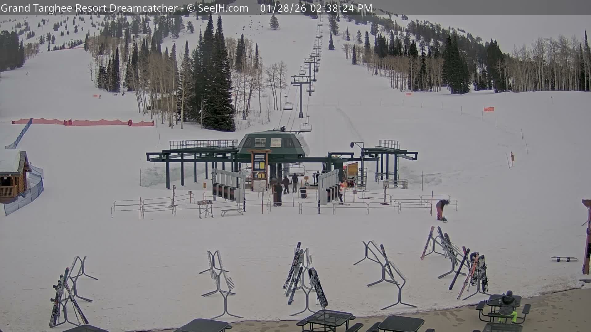 Grand Targhee Resort Ski Lifts & Slopes Live Cam - Alta, Teton, Wyoming, USA