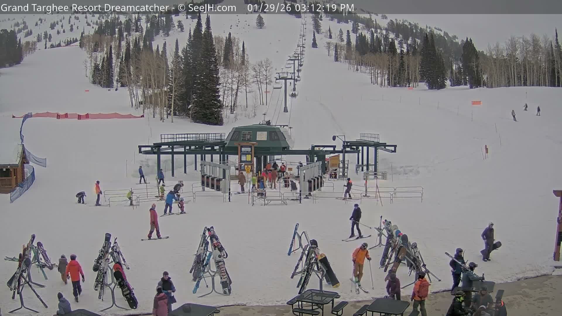 Grand Targhee Resort Ski Lifts & Slopes Live Cam - Alta, Teton, Wyoming, USA
