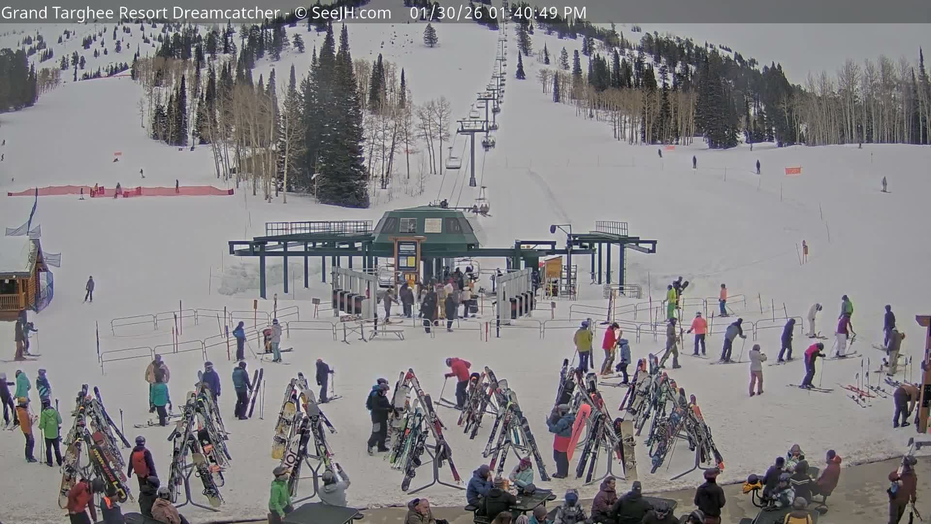Grand Targhee Resort Ski Lifts & Slopes Live Cam - Alta, Teton, Wyoming, USA