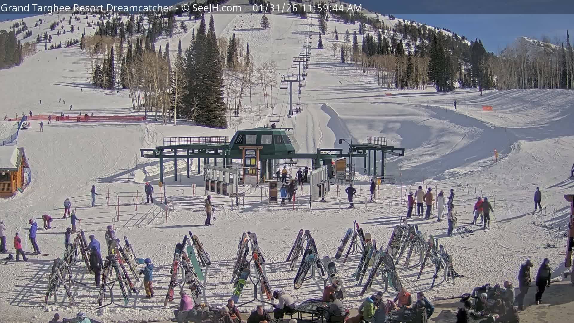 Grand Targhee Resort Ski Lifts & Slopes Live Cam - Alta, Teton, Wyoming, USA