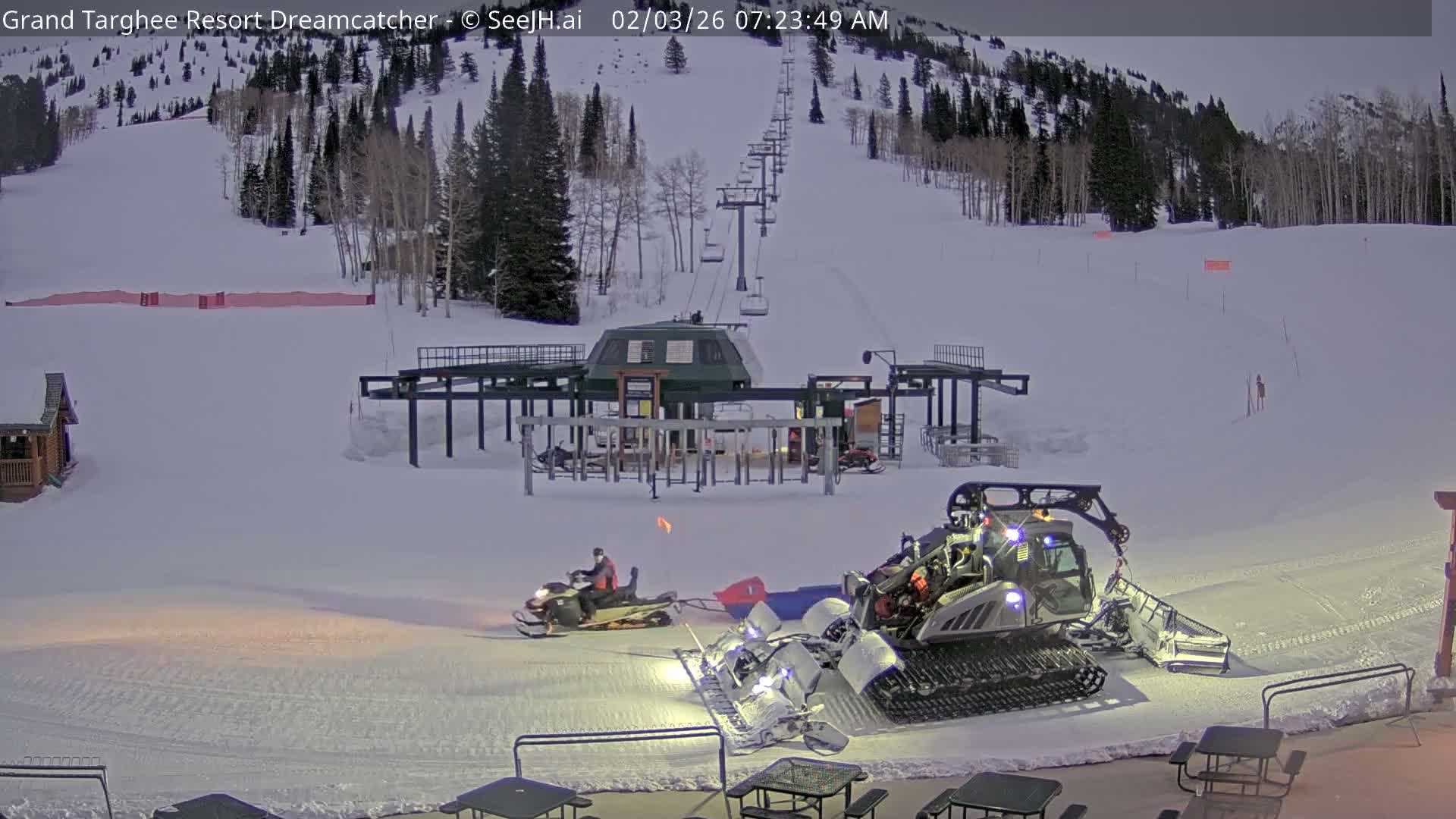 Grand Targhee Resort Ski Lifts & Slopes Live Cam - Alta, Teton, Wyoming, USA