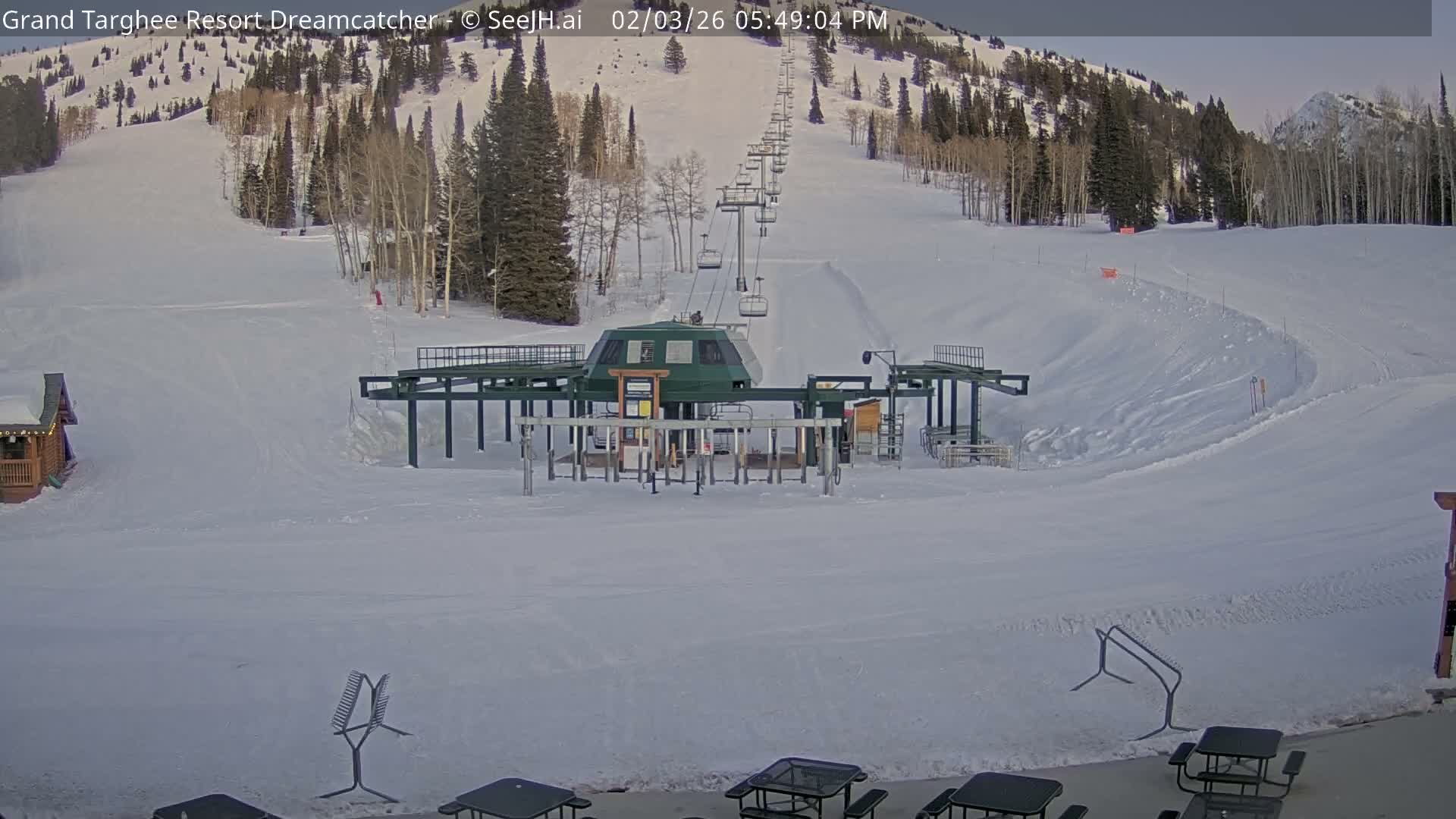 Grand Targhee Resort Ski Lifts & Slopes Live Cam - Alta, Teton, Wyoming, USA