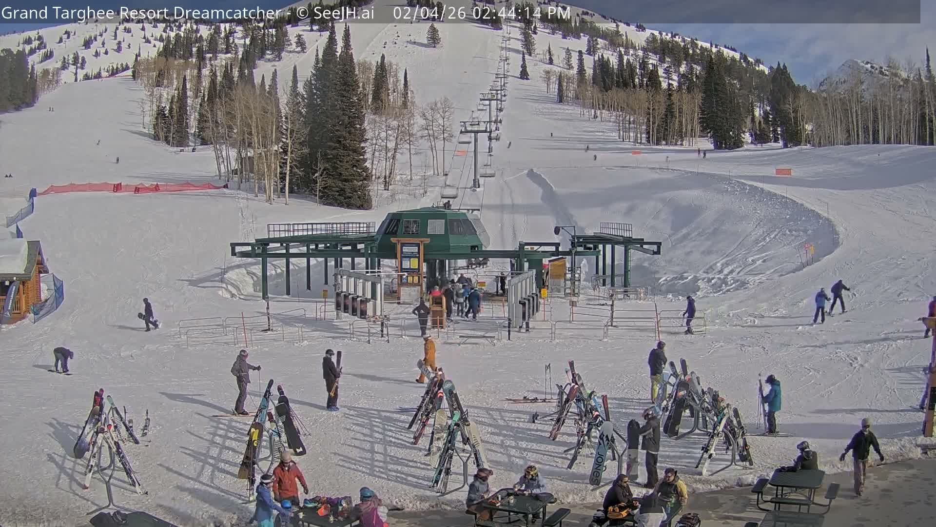Grand Targhee Resort Ski Lifts & Slopes Live Cam - Alta, Teton, Wyoming, USA