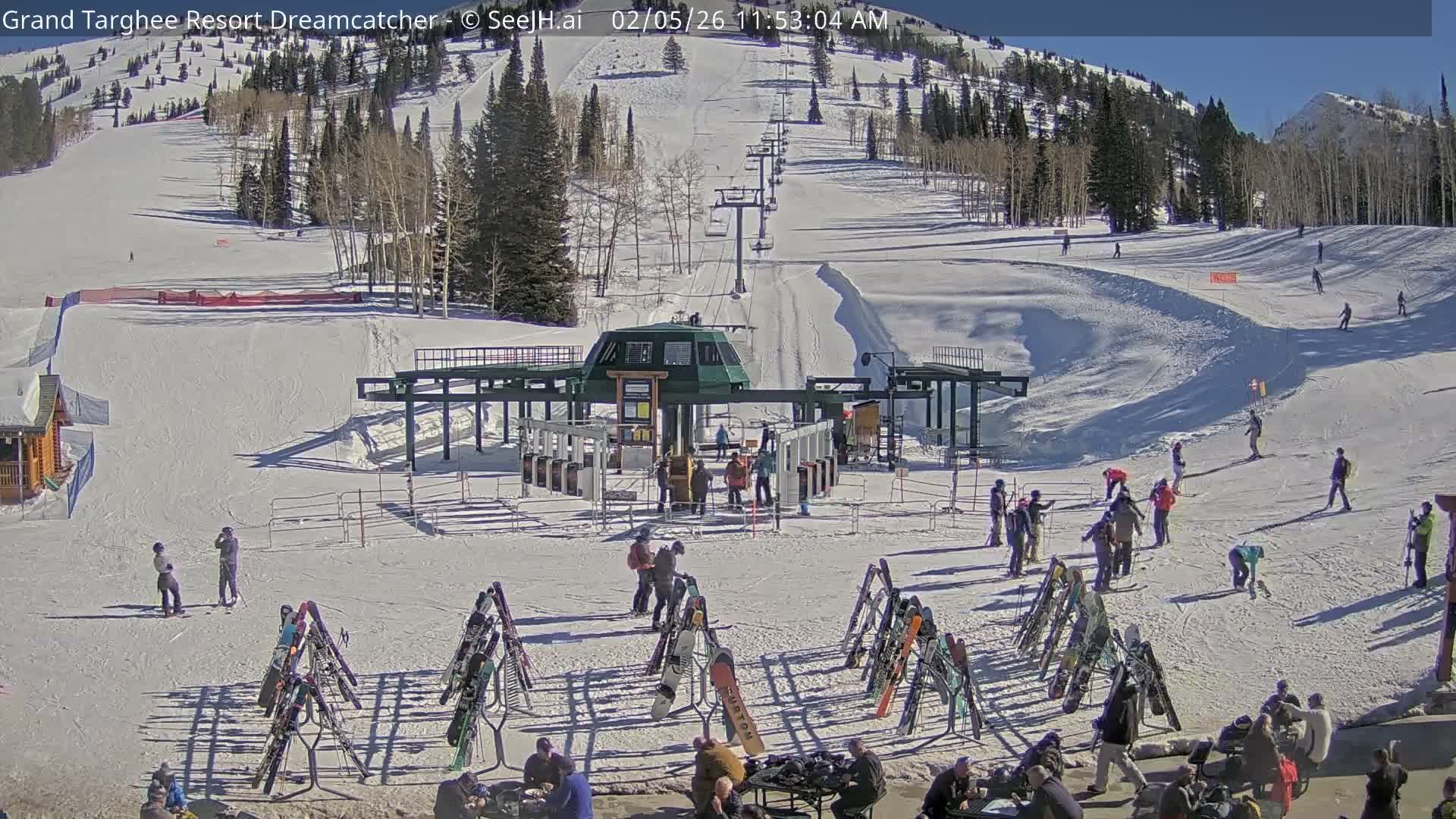 Grand Targhee Resort Ski Lifts & Slopes Live Cam - Alta, Teton, Wyoming, USA