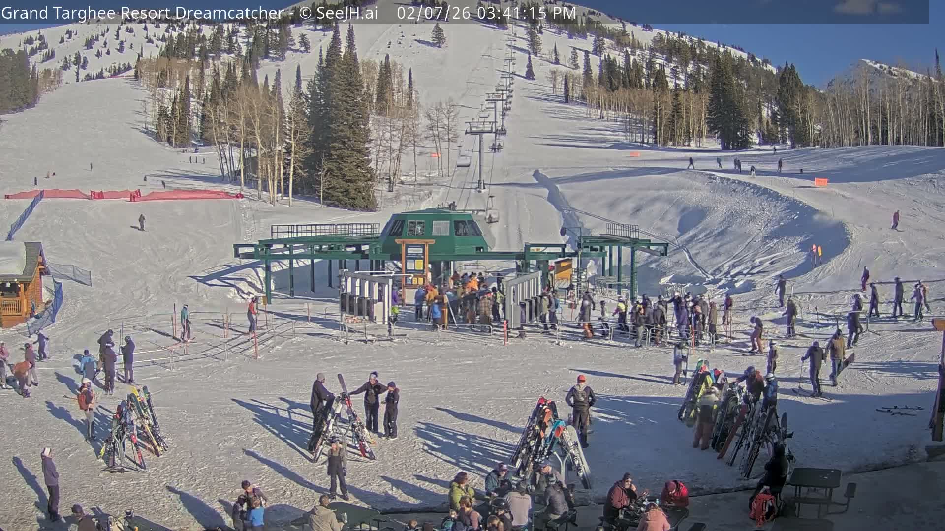 Grand Targhee Resort Ski Lifts & Slopes Live Cam - Alta, Teton, Wyoming, USA