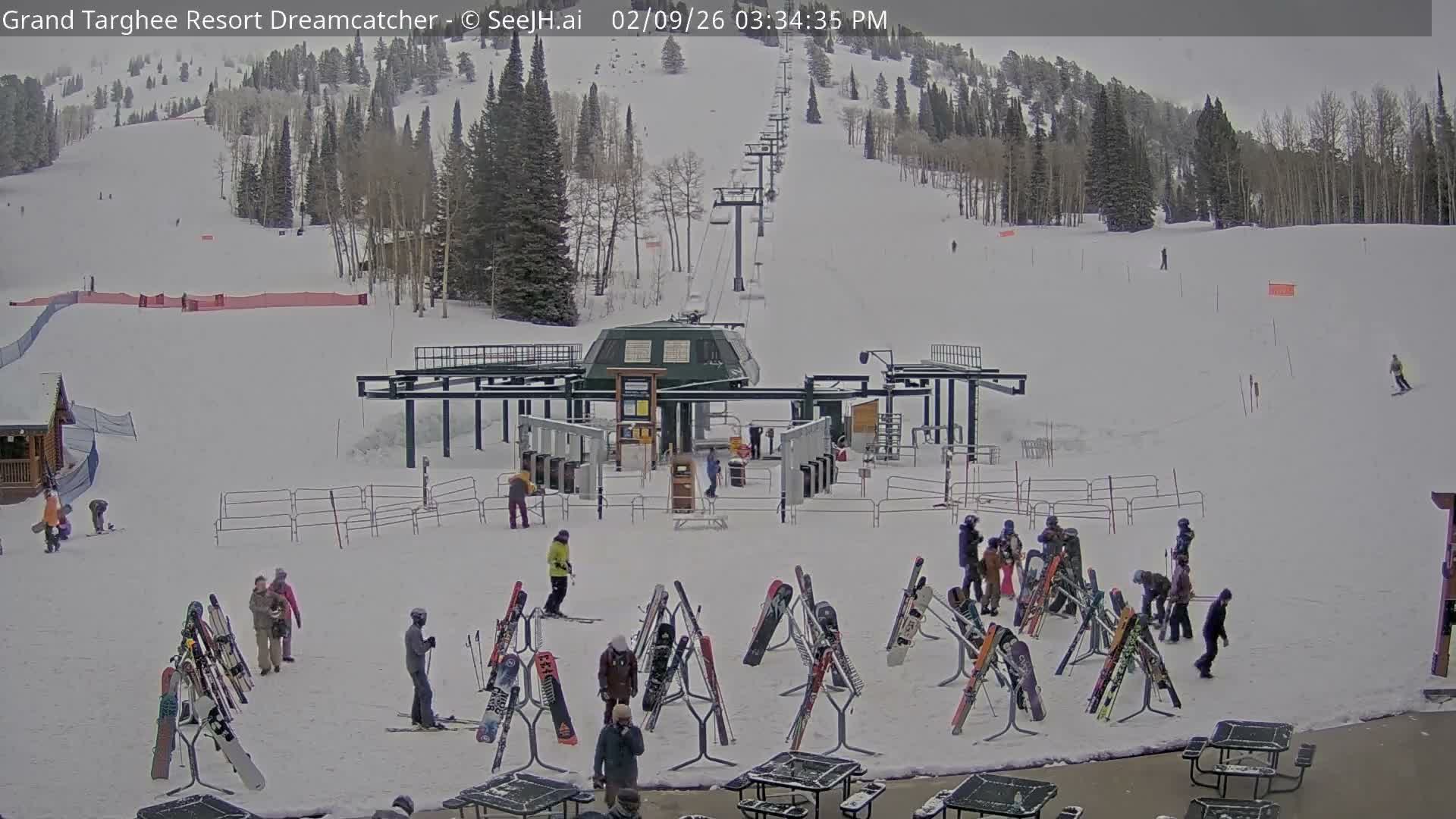 Grand Targhee Resort Ski Lifts & Slopes Live Cam - Alta, Teton, Wyoming, USA