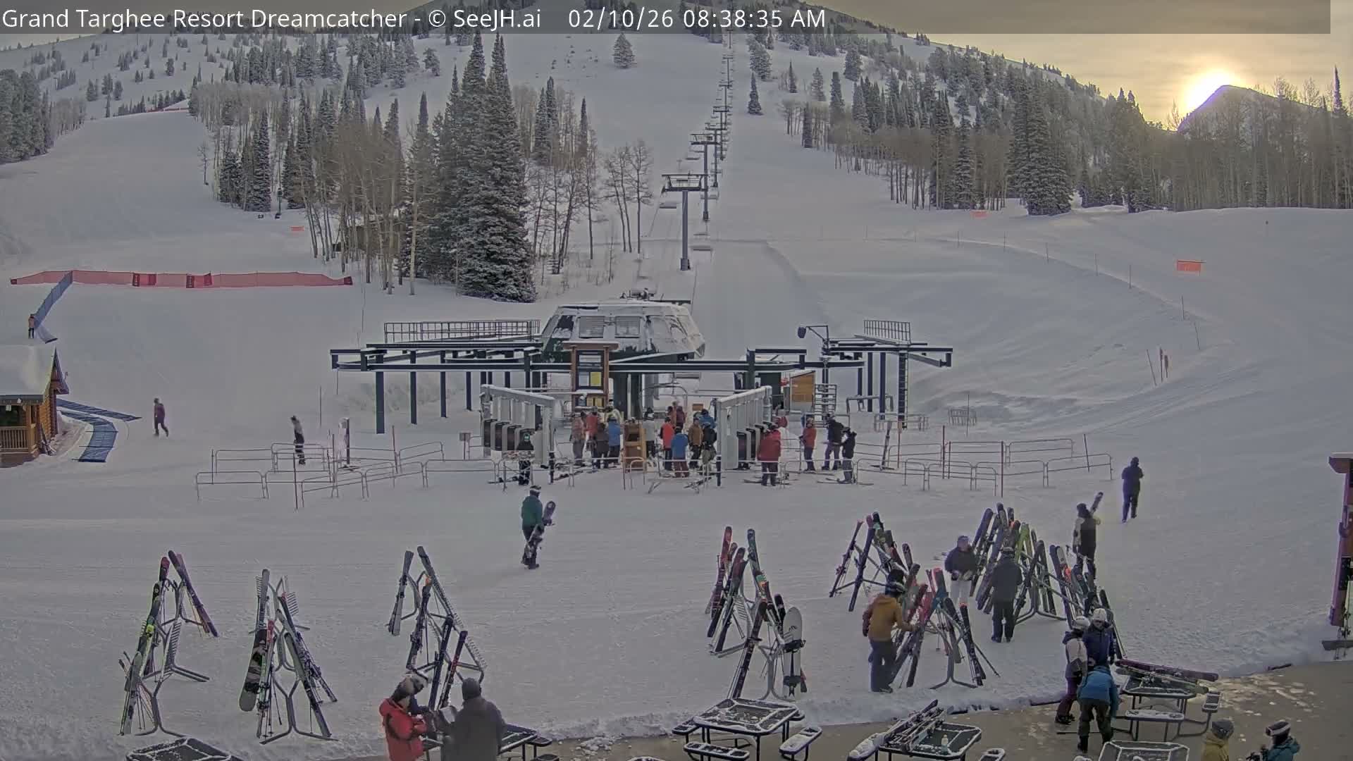 Grand Targhee Resort Ski Lifts & Slopes Live Cam - Alta, Teton, Wyoming, USA