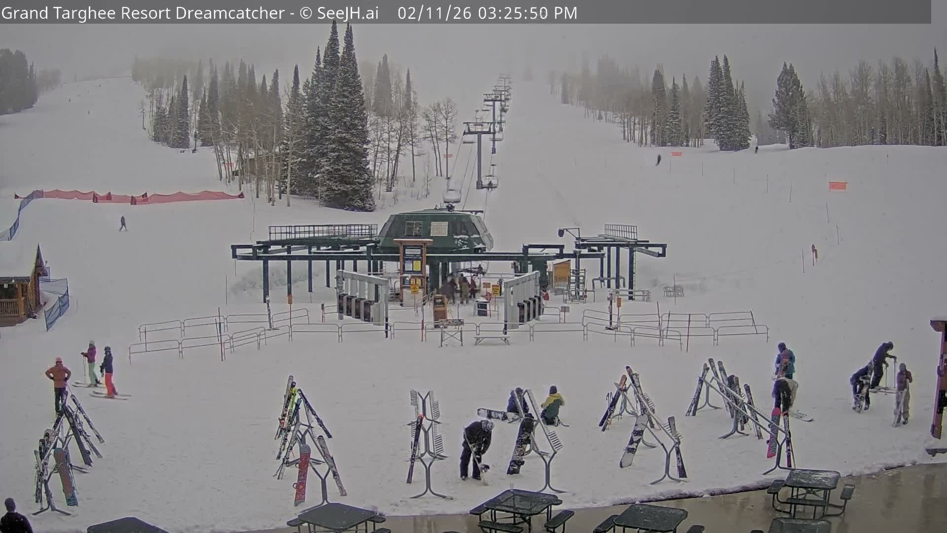 Grand Targhee Resort Ski Lifts & Slopes Live Cam - Alta, Teton, Wyoming, USA