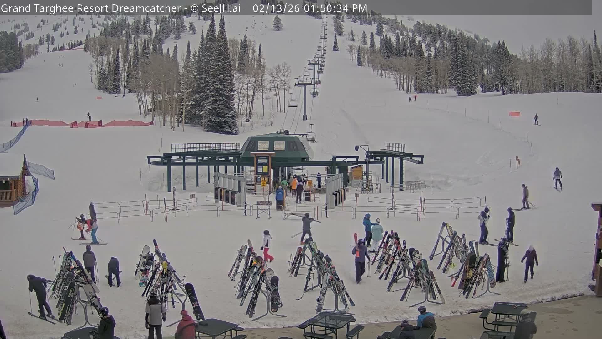 Grand Targhee Resort Ski Lifts & Slopes Live Cam - Alta, Teton, Wyoming, USA