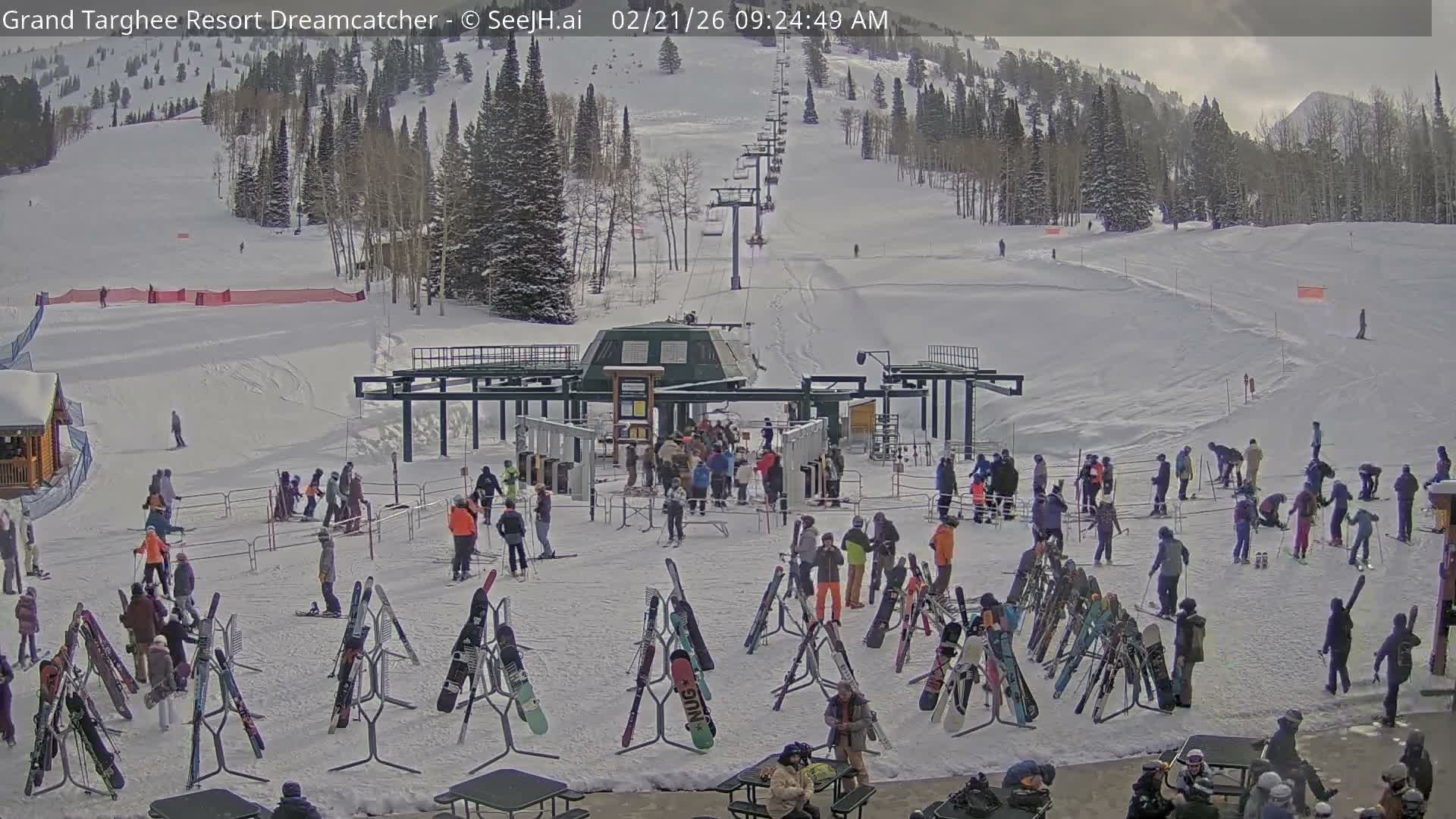 Grand Targhee Resort Ski Lifts & Slopes Live Cam - Alta, Teton, Wyoming, USA