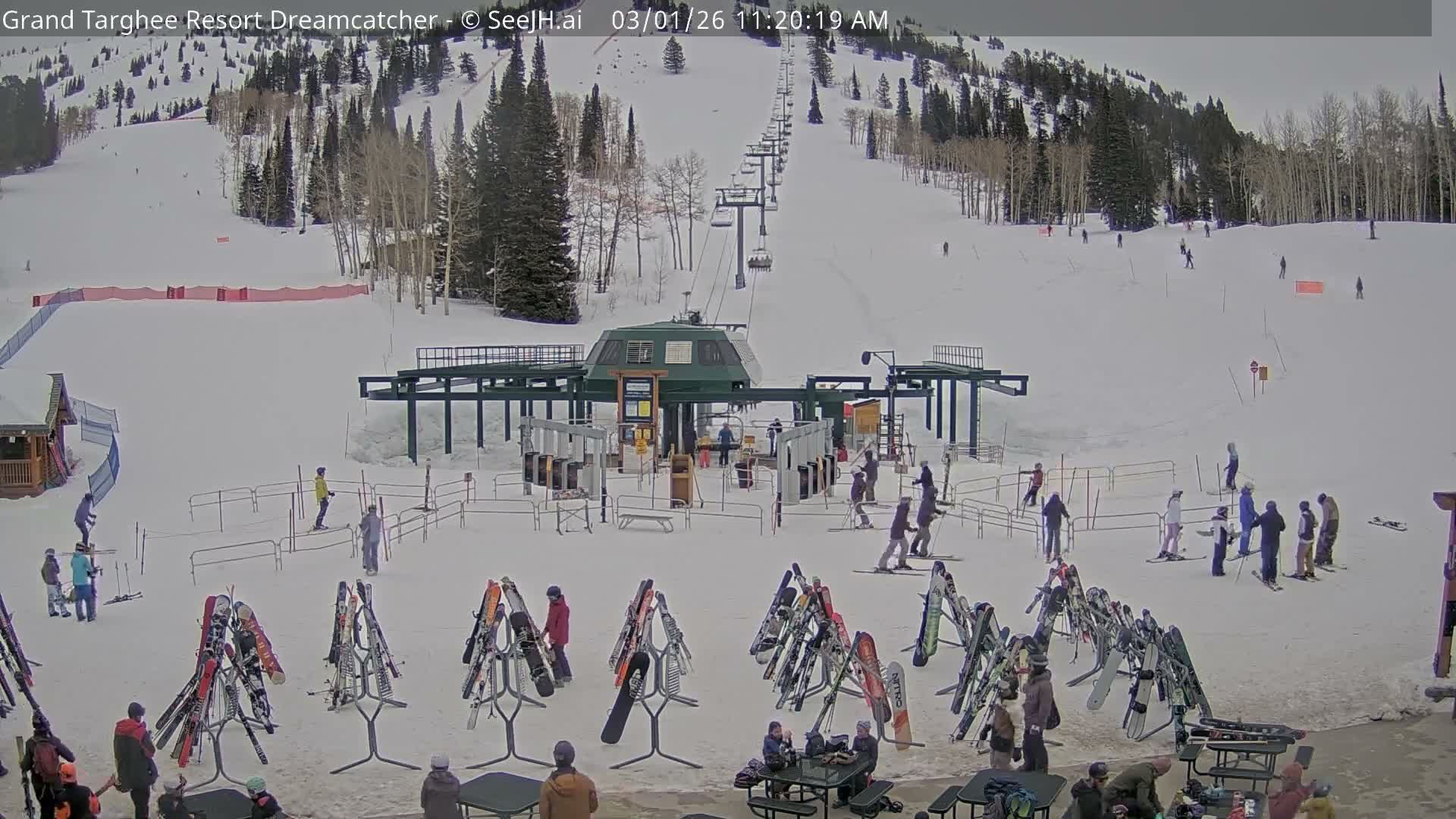 Grand Targhee Resort Ski Lifts & Slopes Live Cam - Alta, Teton, Wyoming, USA
