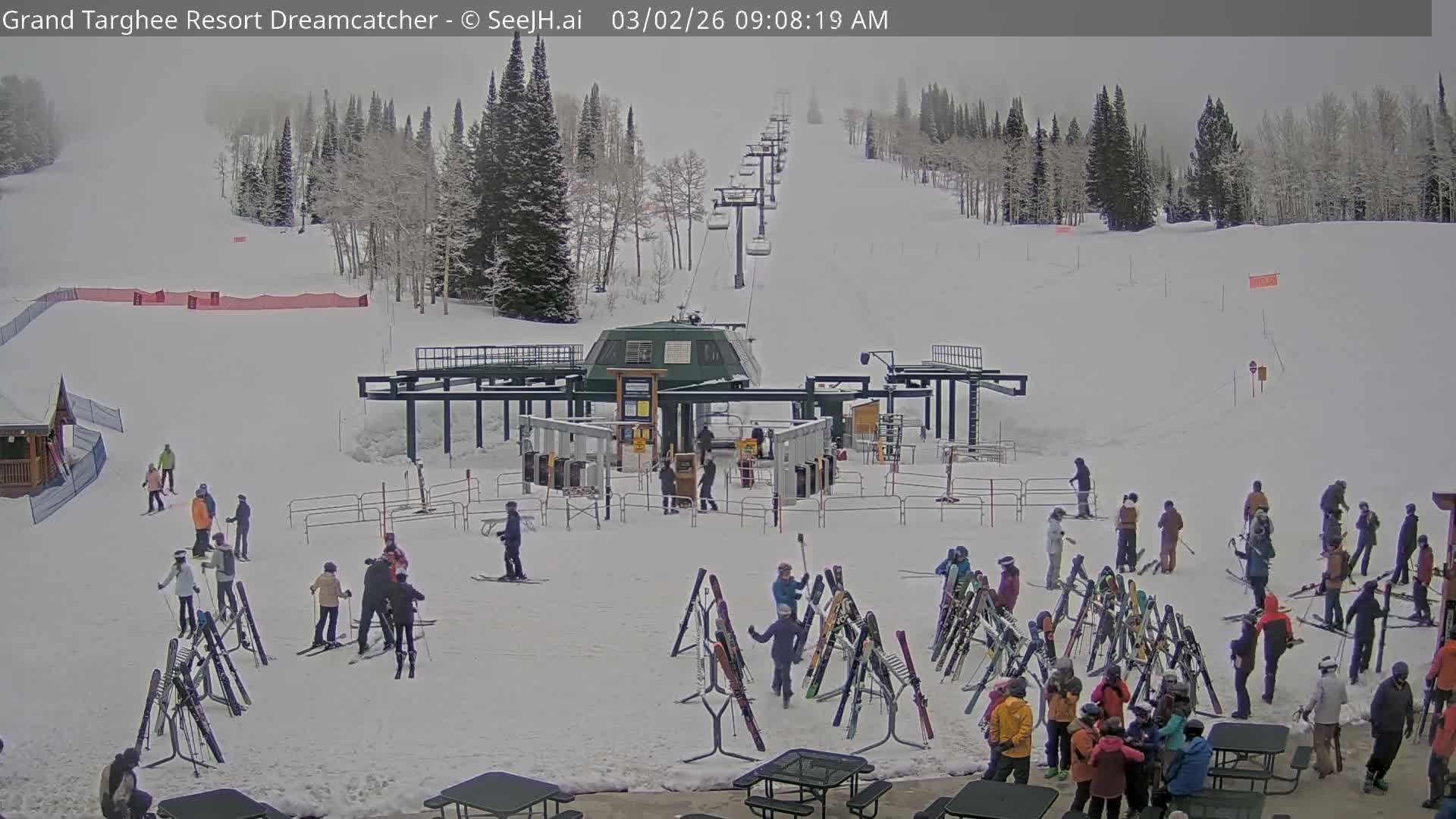 Grand Targhee Resort Ski Lifts & Slopes Live Cam - Alta, Teton, Wyoming, USA