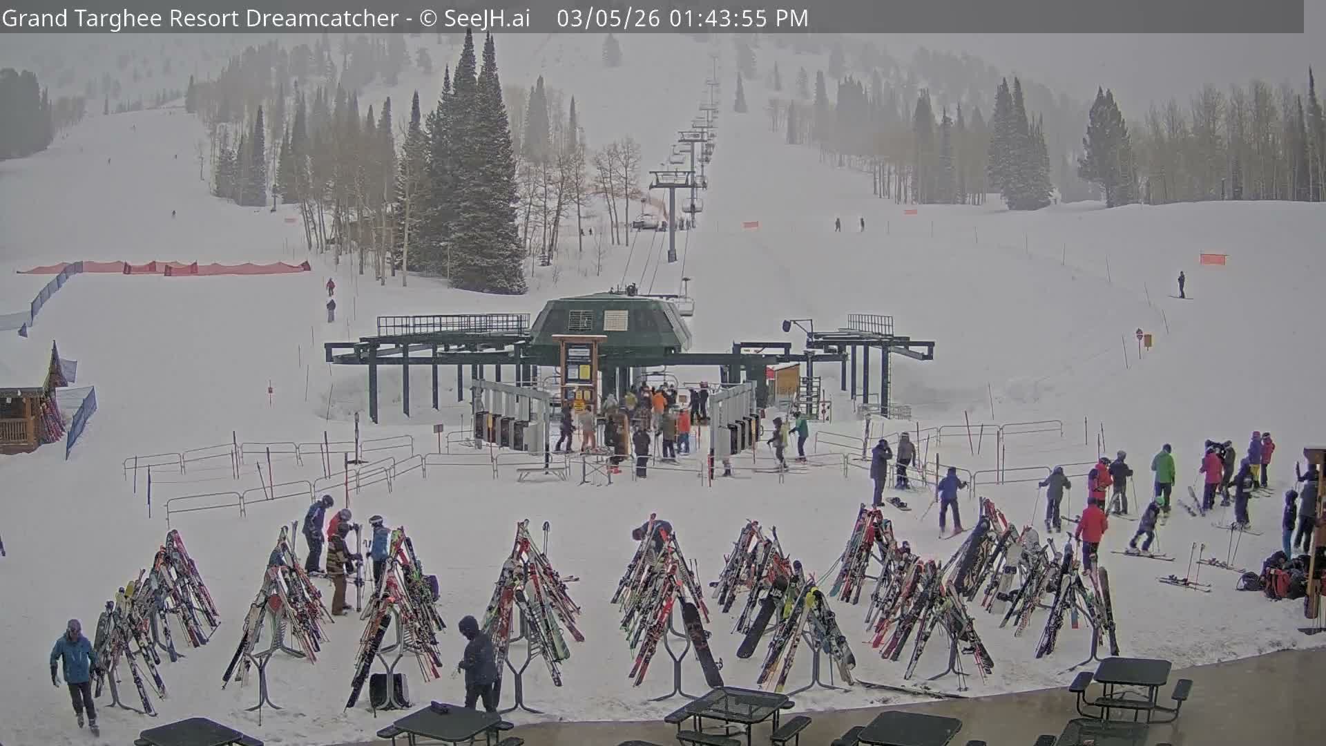 Grand Targhee Resort Ski Lifts & Slopes Live Cam - Alta, Teton, Wyoming, USA