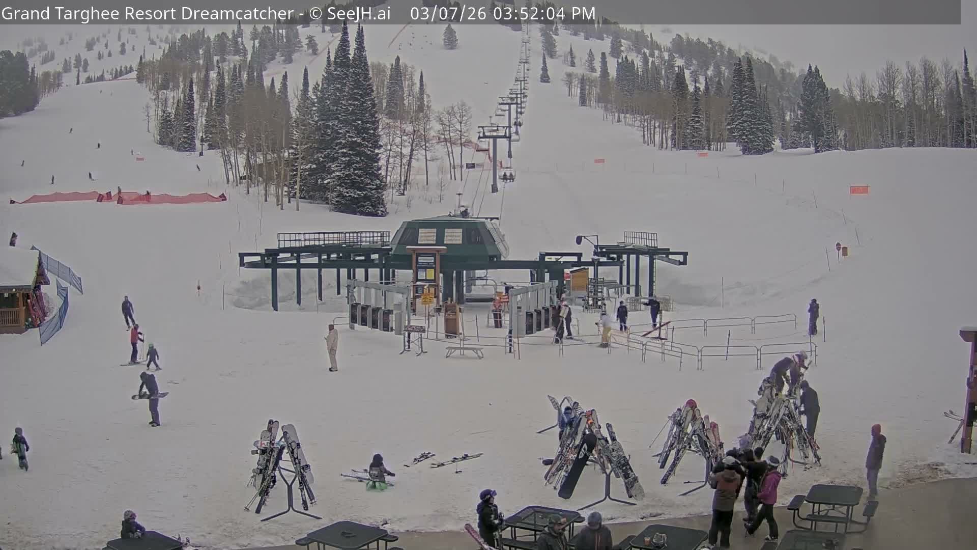 Grand Targhee Resort Ski Lifts & Slopes Live Cam - Alta, Teton, Wyoming, USA