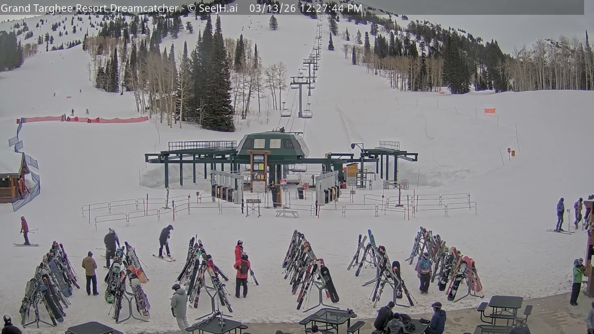 Grand Targhee Resort Ski Lifts & Slopes Live Cam - Alta, Teton, Wyoming, USA